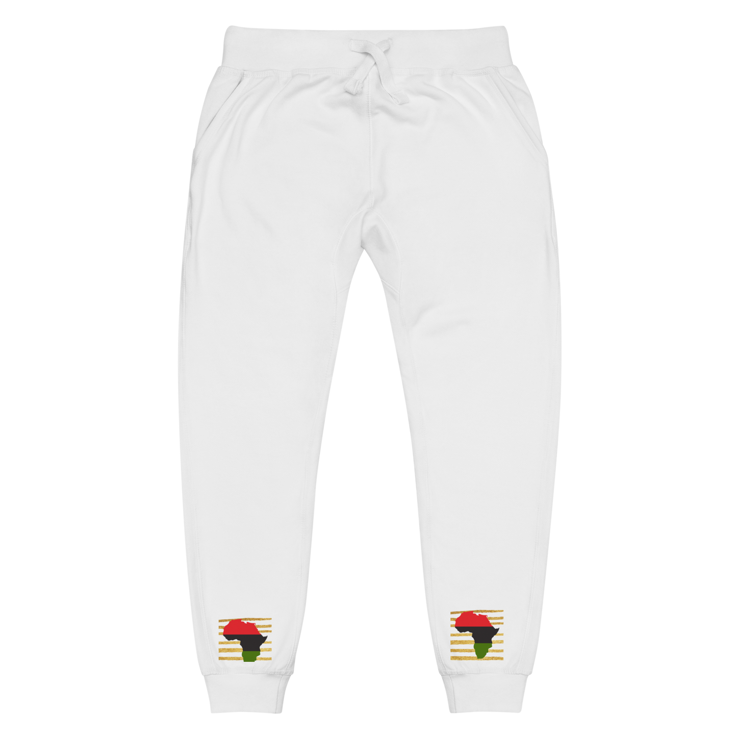 Africa on Gold Unisex Fleece Sweatpants