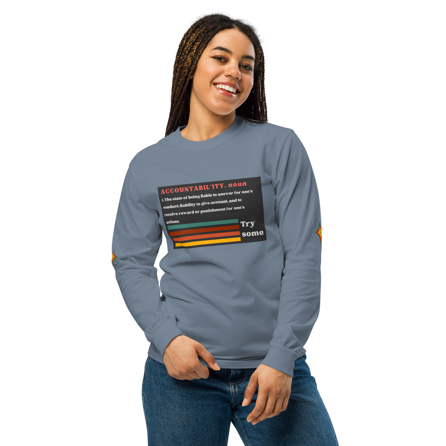 Sleeve Accountability Garment-Dyed Unisex Tee