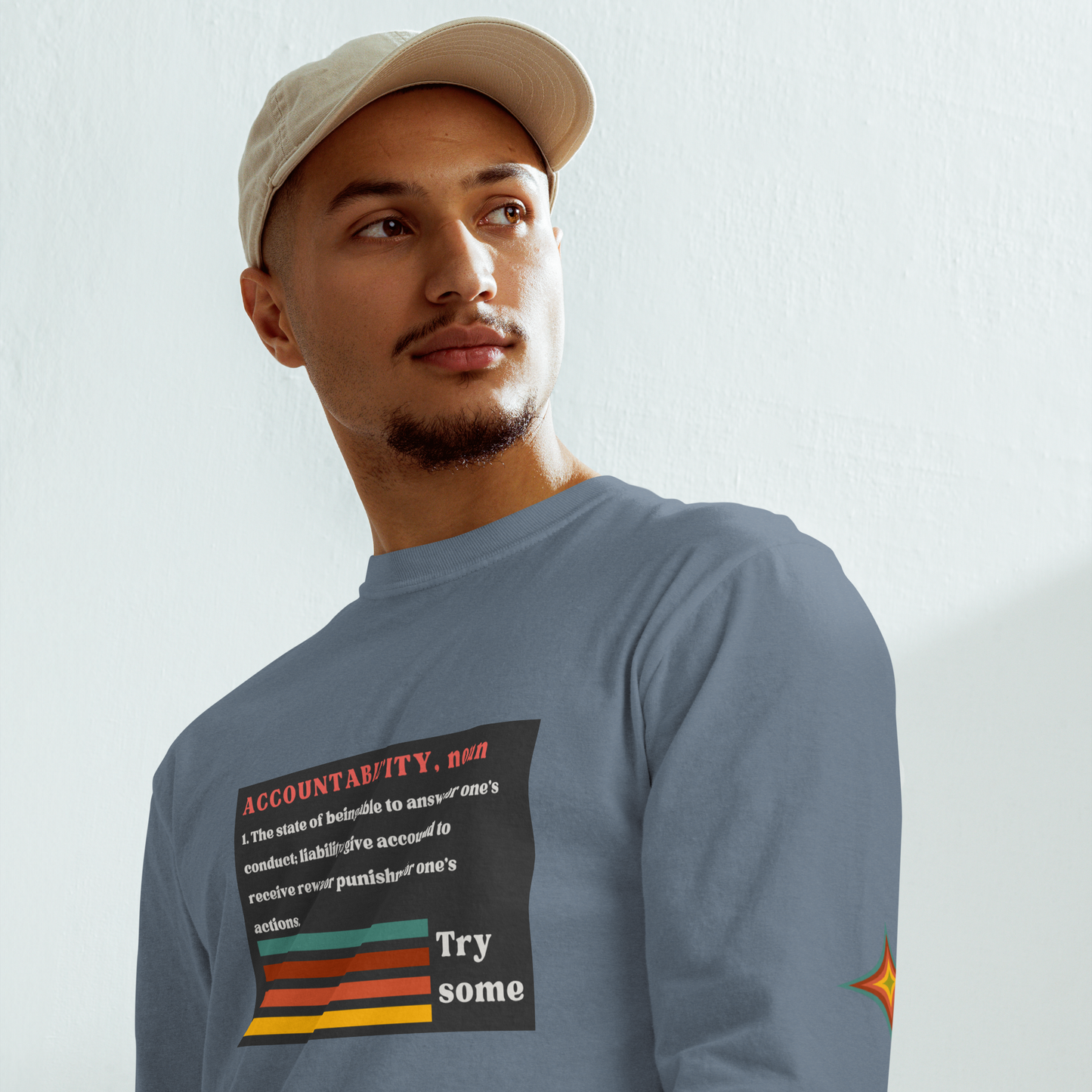 Sleeve Accountability Garment-Dyed Unisex Tee