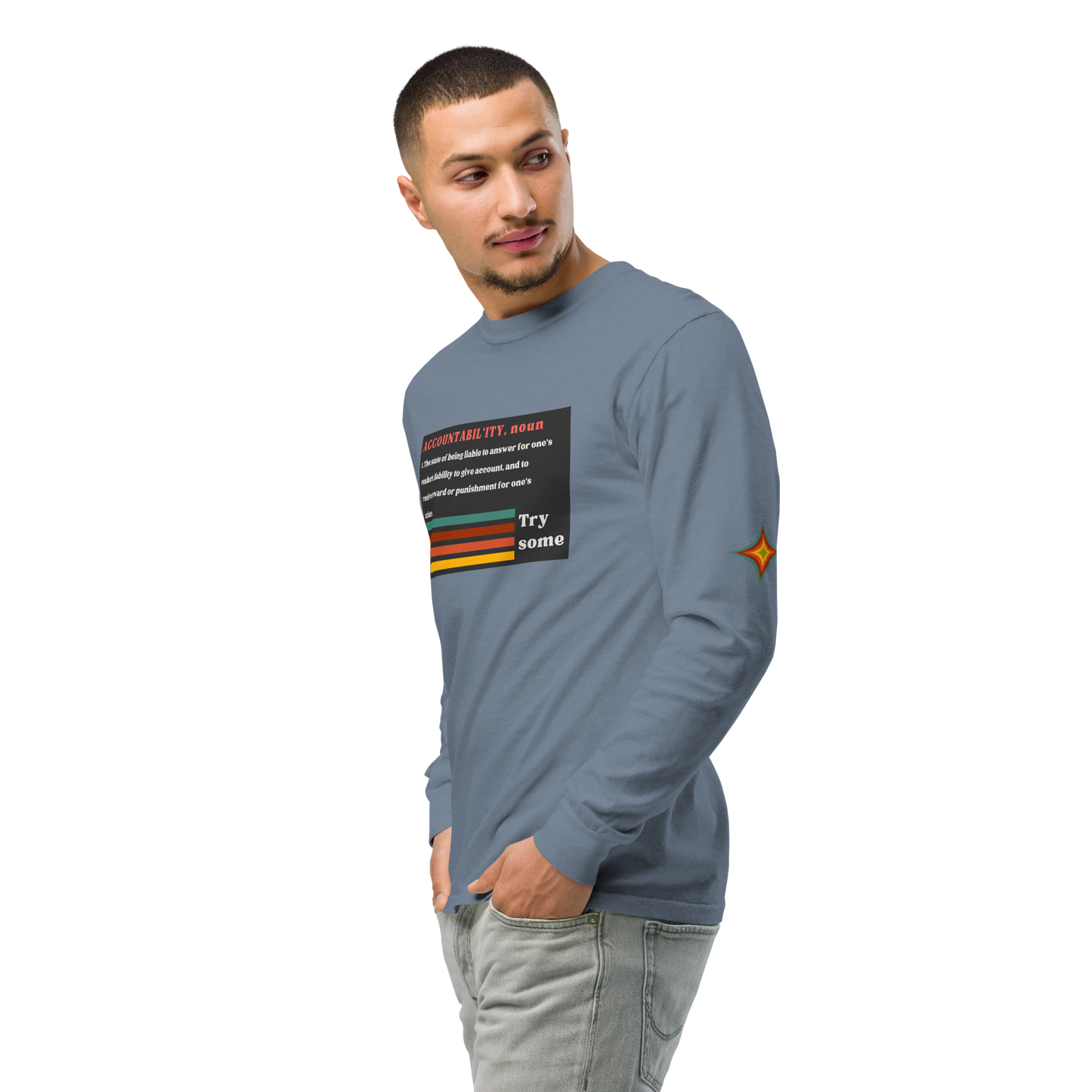 Sleeve Accountability Garment-Dyed Unisex Tee