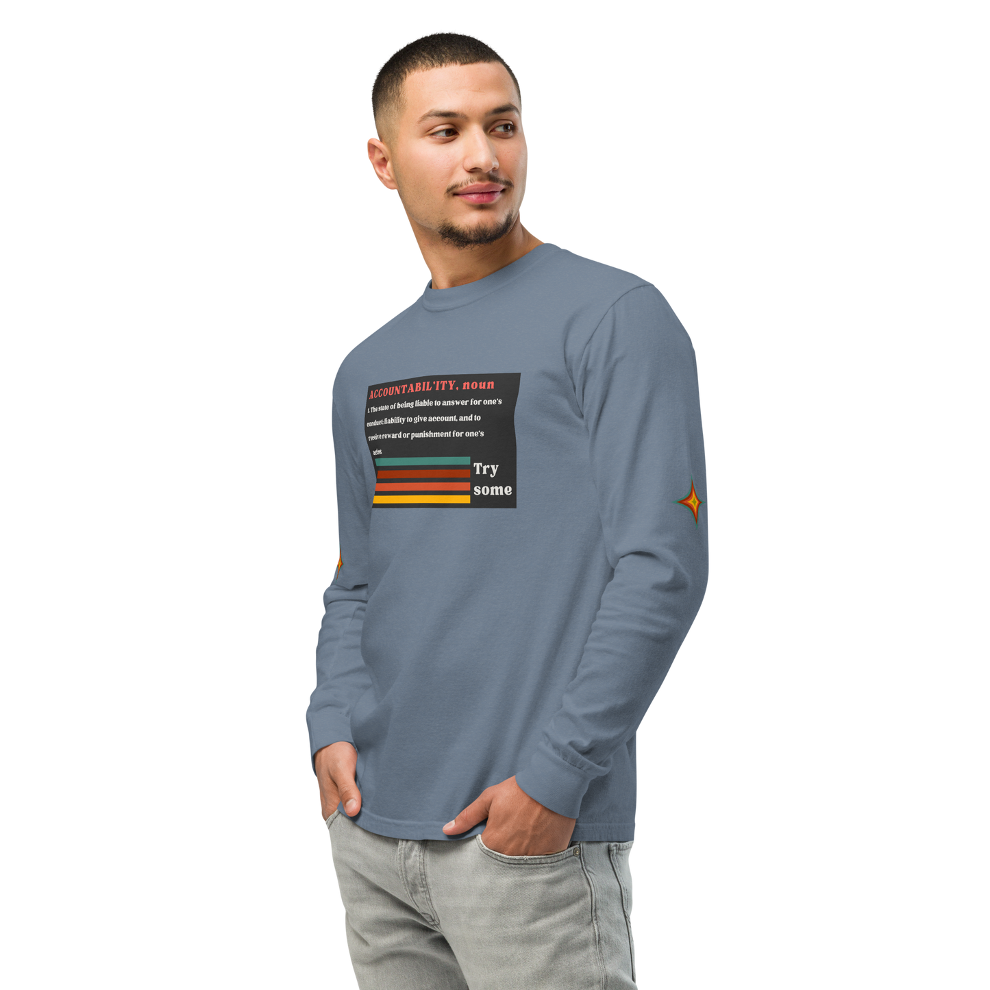 Sleeve Accountability Garment-Dyed Unisex Tee