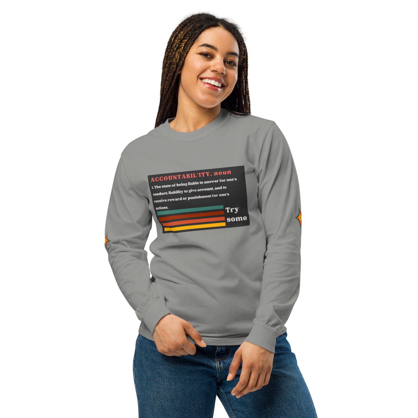 Sleeve Accountability Garment-Dyed Unisex Tee