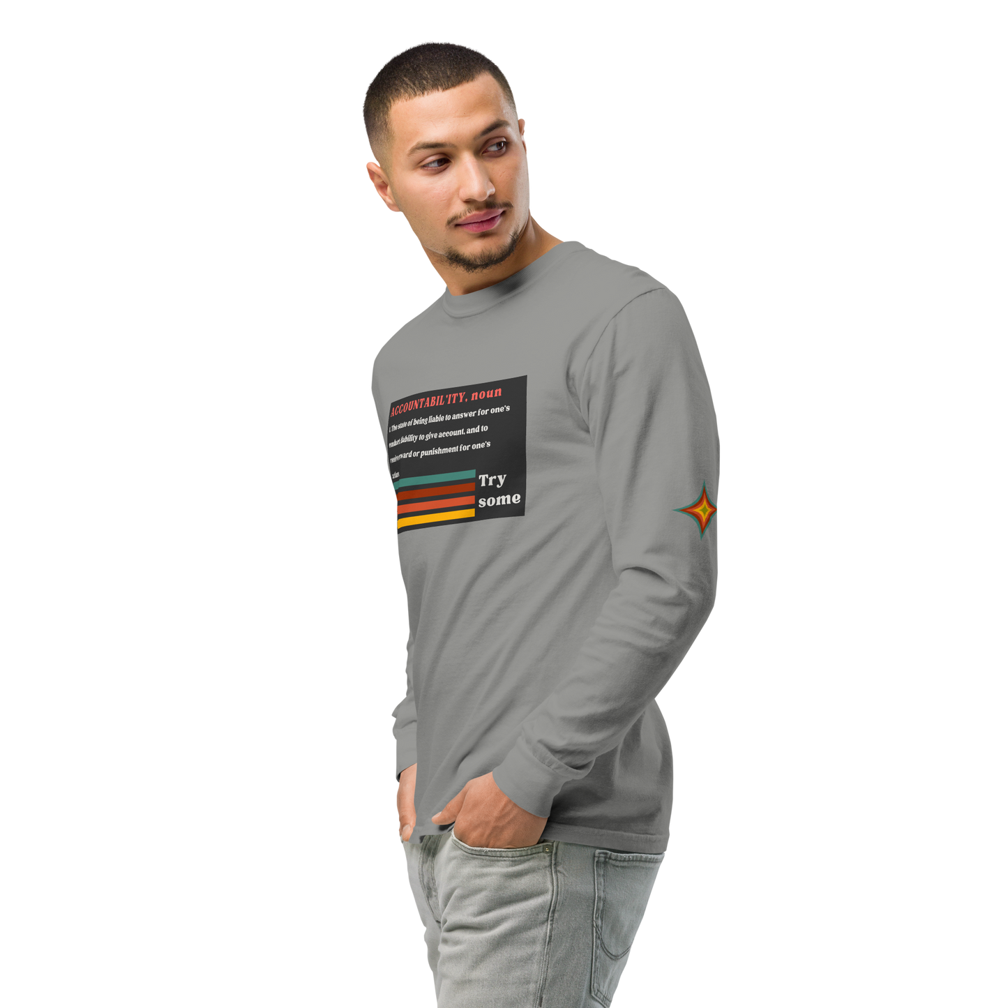 Sleeve Accountability Garment-Dyed Unisex Tee