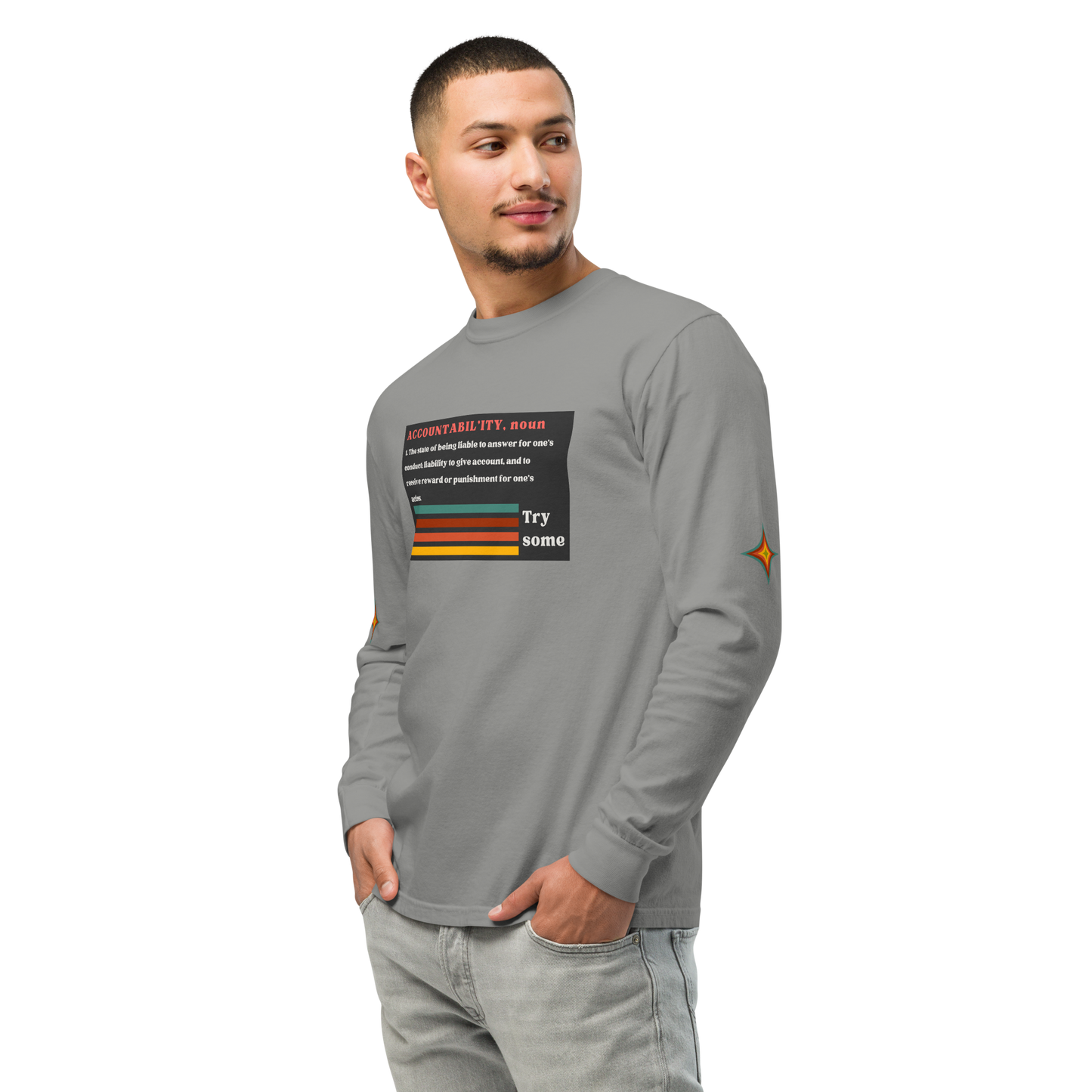Sleeve Accountability Garment-Dyed Unisex Tee