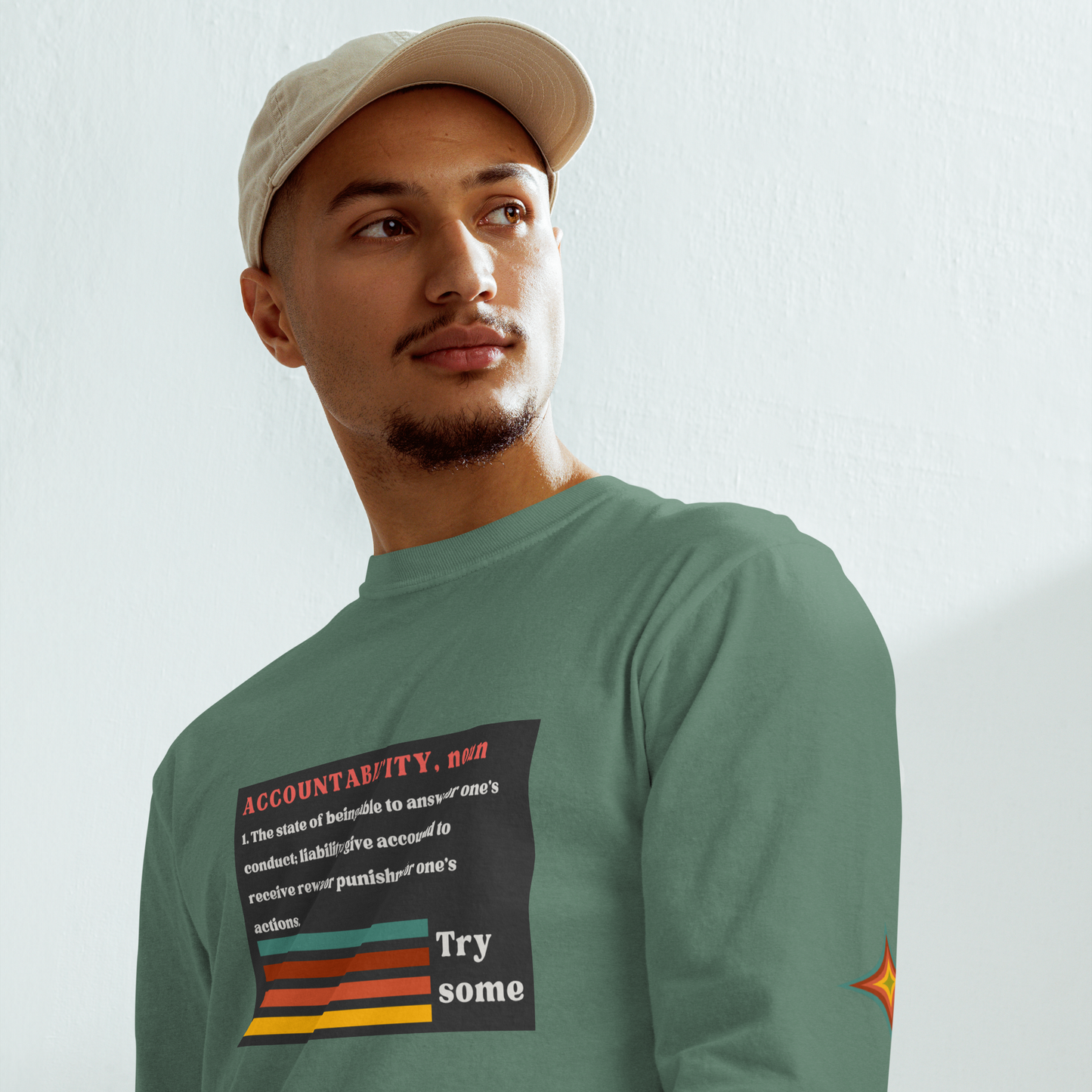 Sleeve Accountability Garment-Dyed Unisex Tee