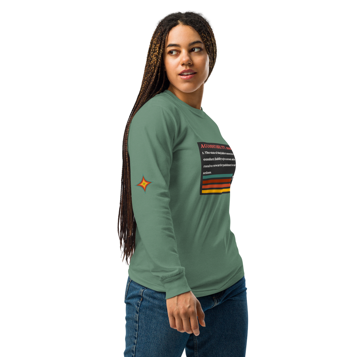 Sleeve Accountability Garment-Dyed Unisex Tee