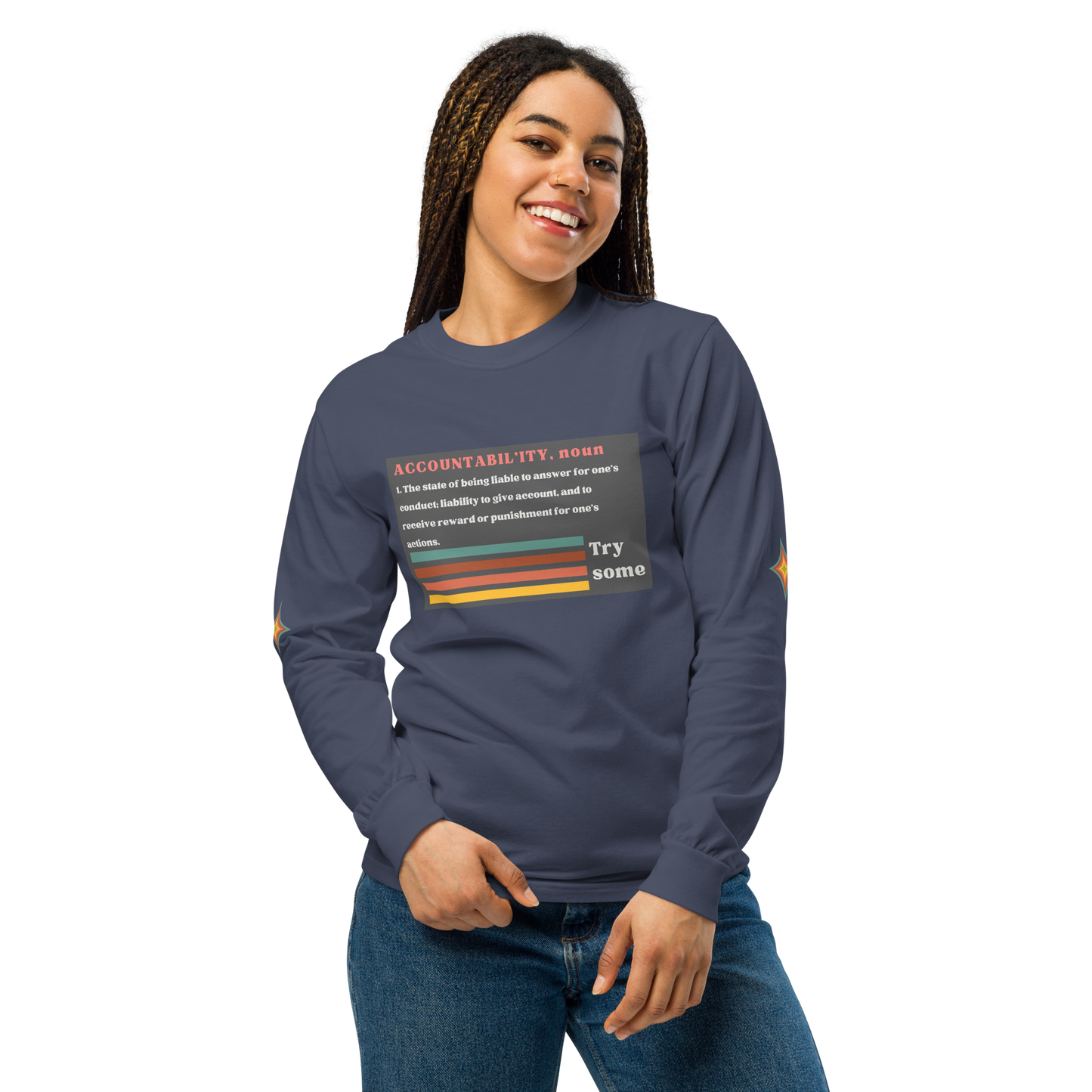 Sleeve Accountability Garment-Dyed Unisex Tee