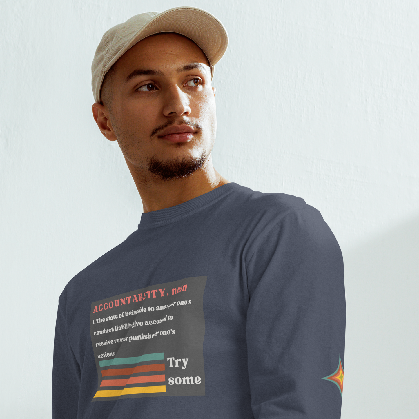 Sleeve Accountability Garment-Dyed Unisex Tee