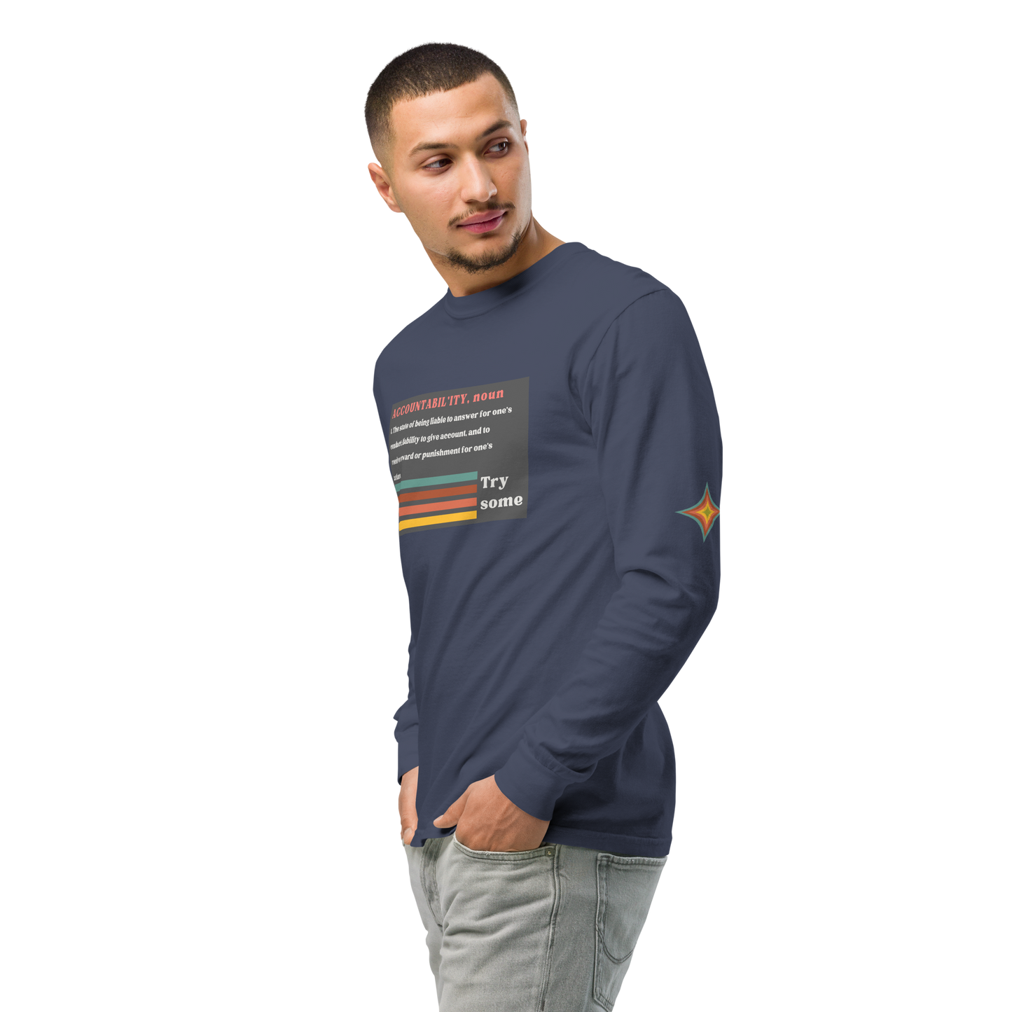 Sleeve Accountability Garment-Dyed Unisex Tee