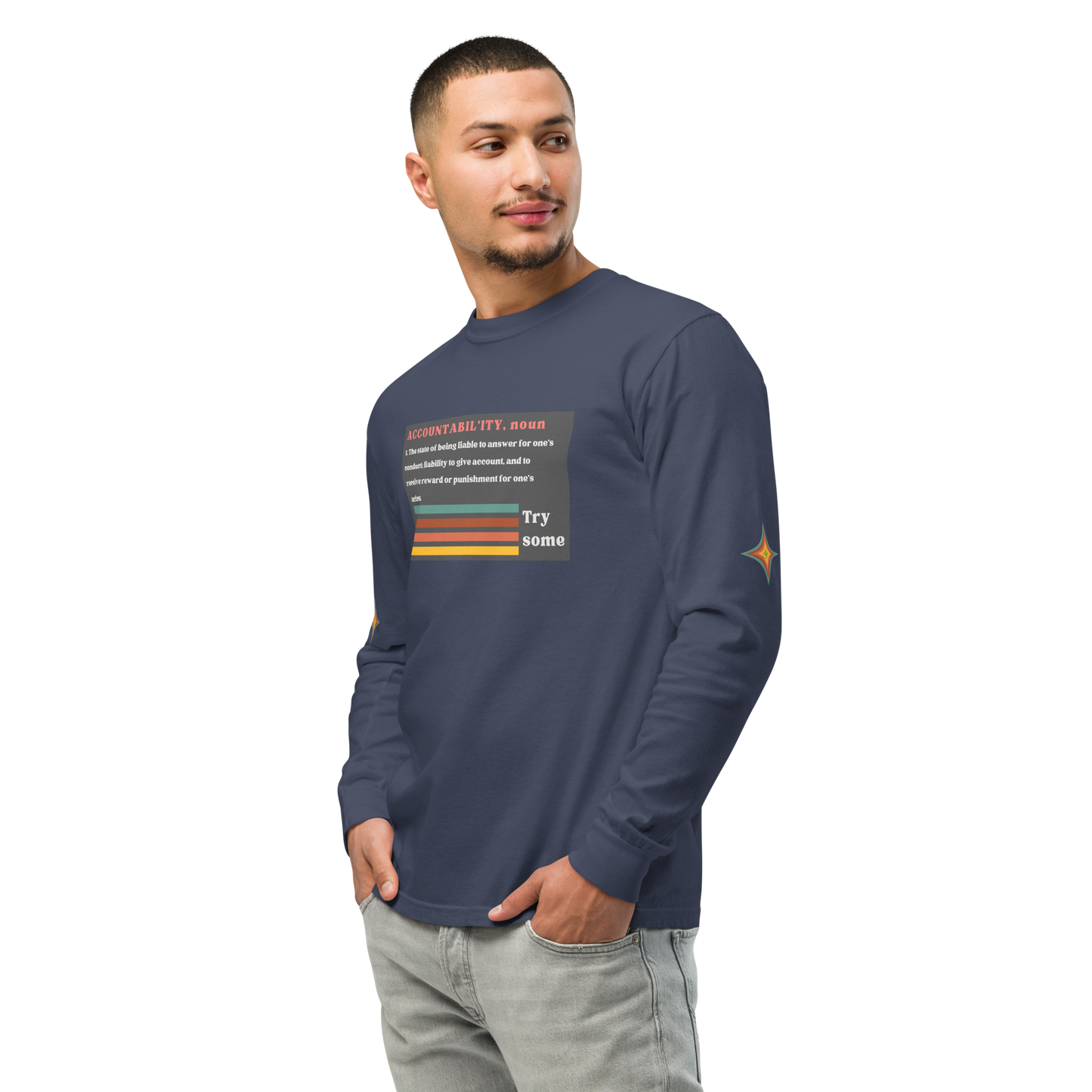 Sleeve Accountability Garment-Dyed Unisex Tee