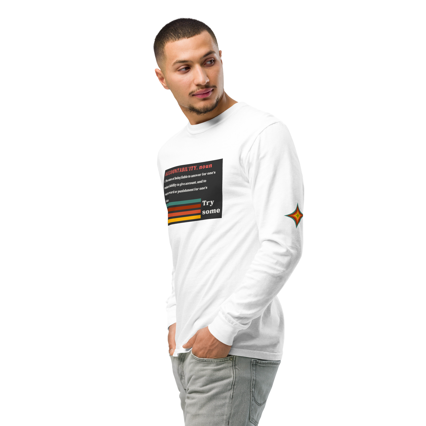 Sleeve Accountability Garment-Dyed Unisex Tee