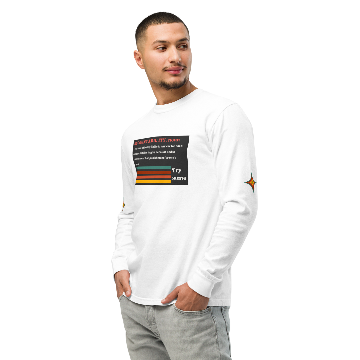 Sleeve Accountability Garment-Dyed Unisex Tee