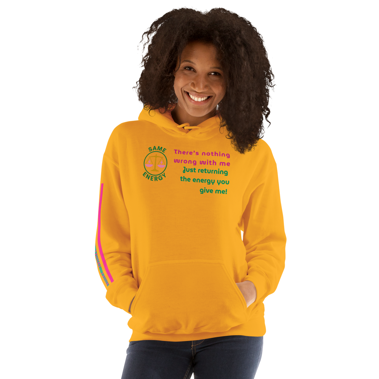 Matching Energy Unisex Hoodie (Pink)