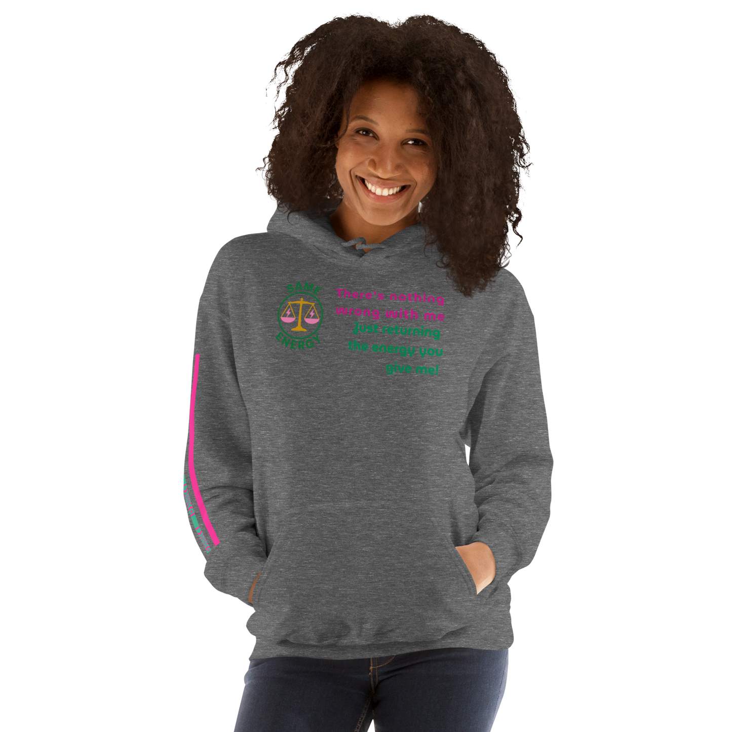 Matching Energy Unisex Hoodie (Pink)