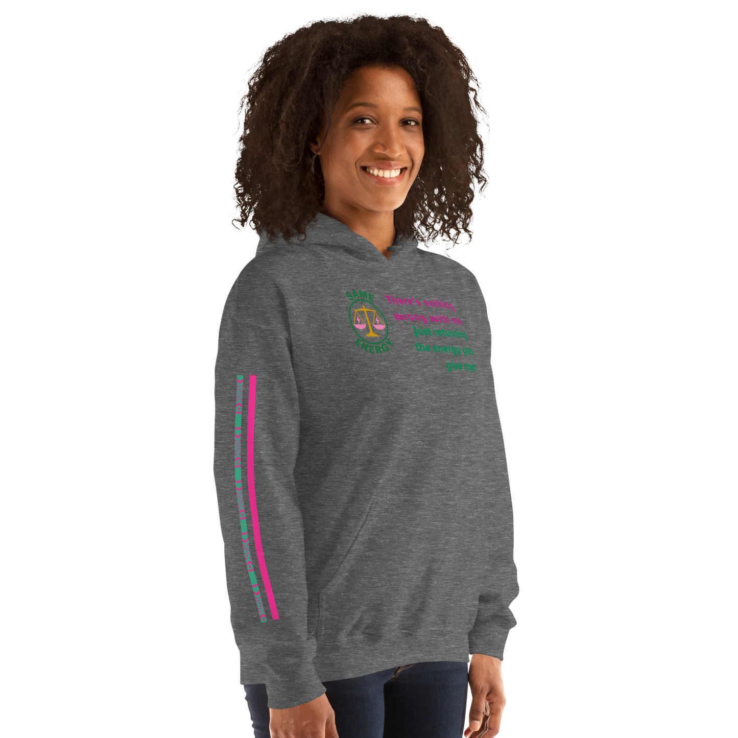Matching Energy Unisex Hoodie (Pink)