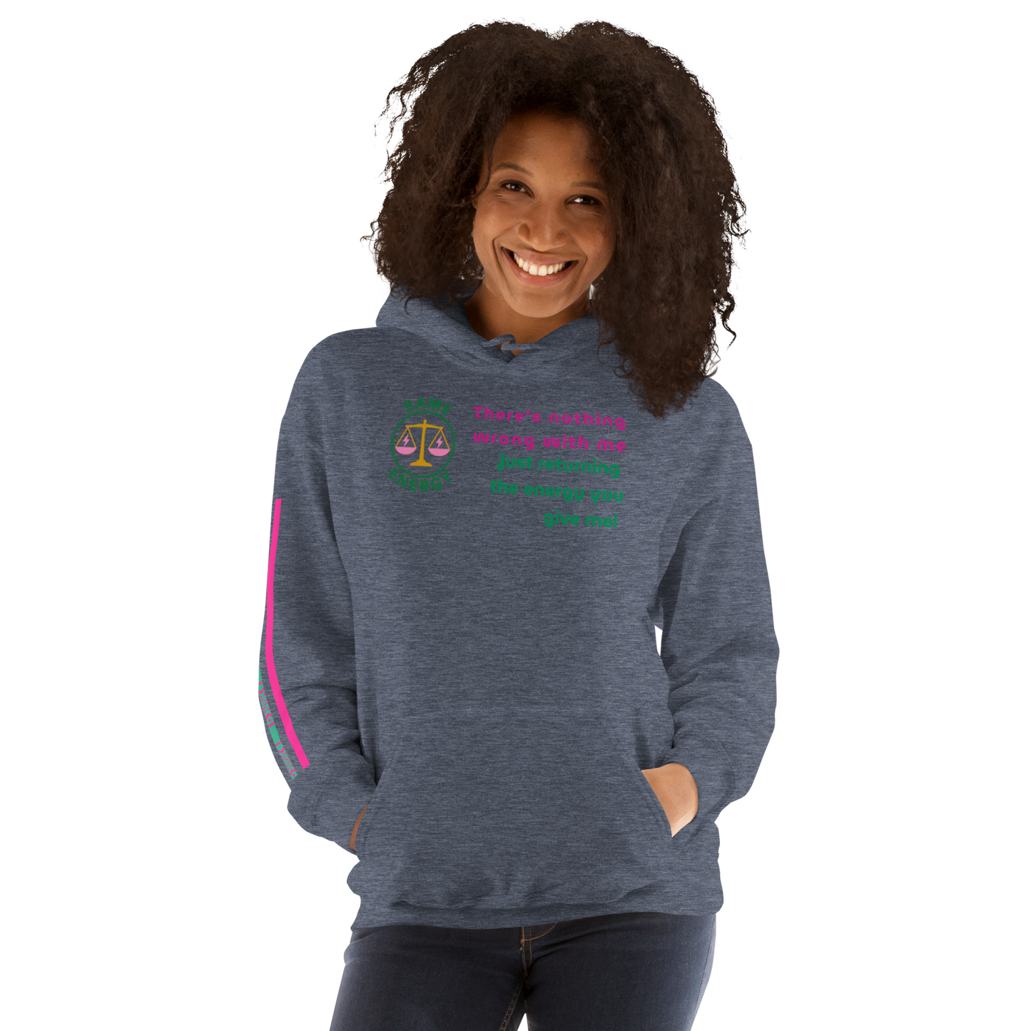 Matching Energy Unisex Hoodie (Pink)