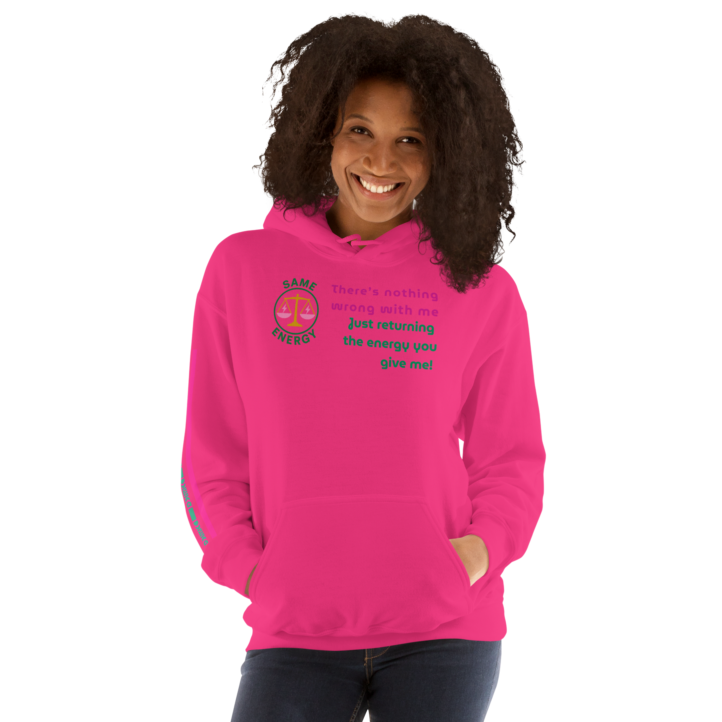 Matching Energy Unisex Hoodie (Pink)