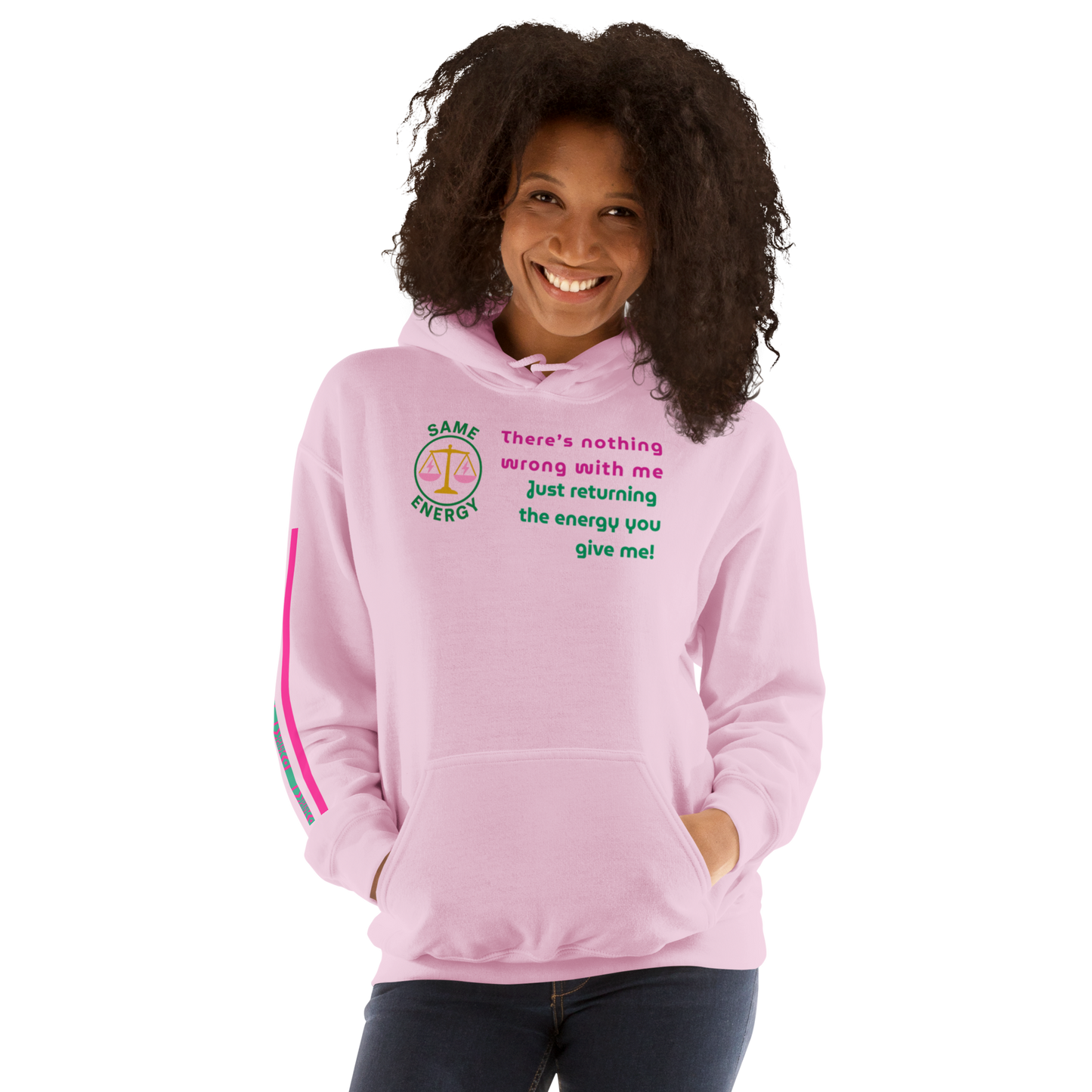 Matching Energy Unisex Hoodie (Pink)