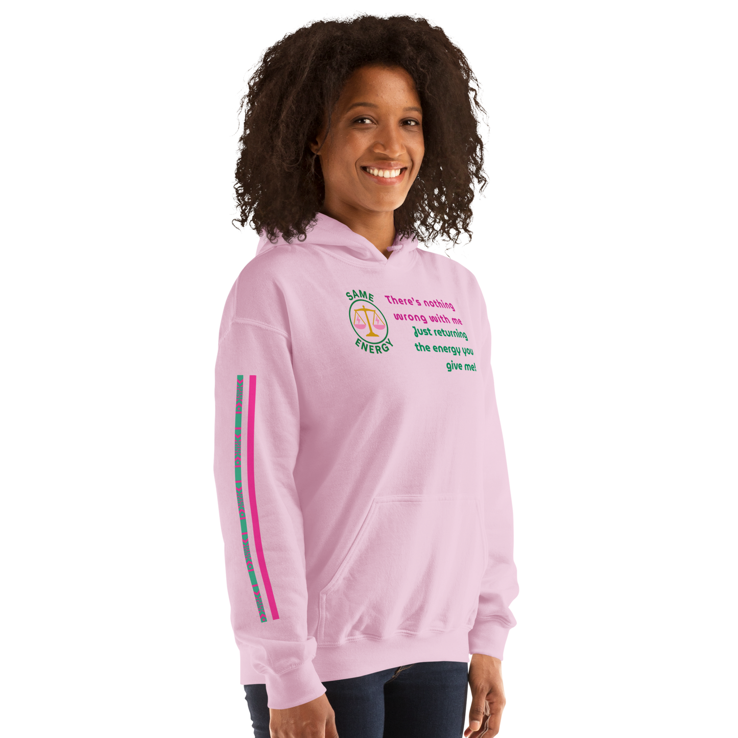Matching Energy Unisex Hoodie (Pink)