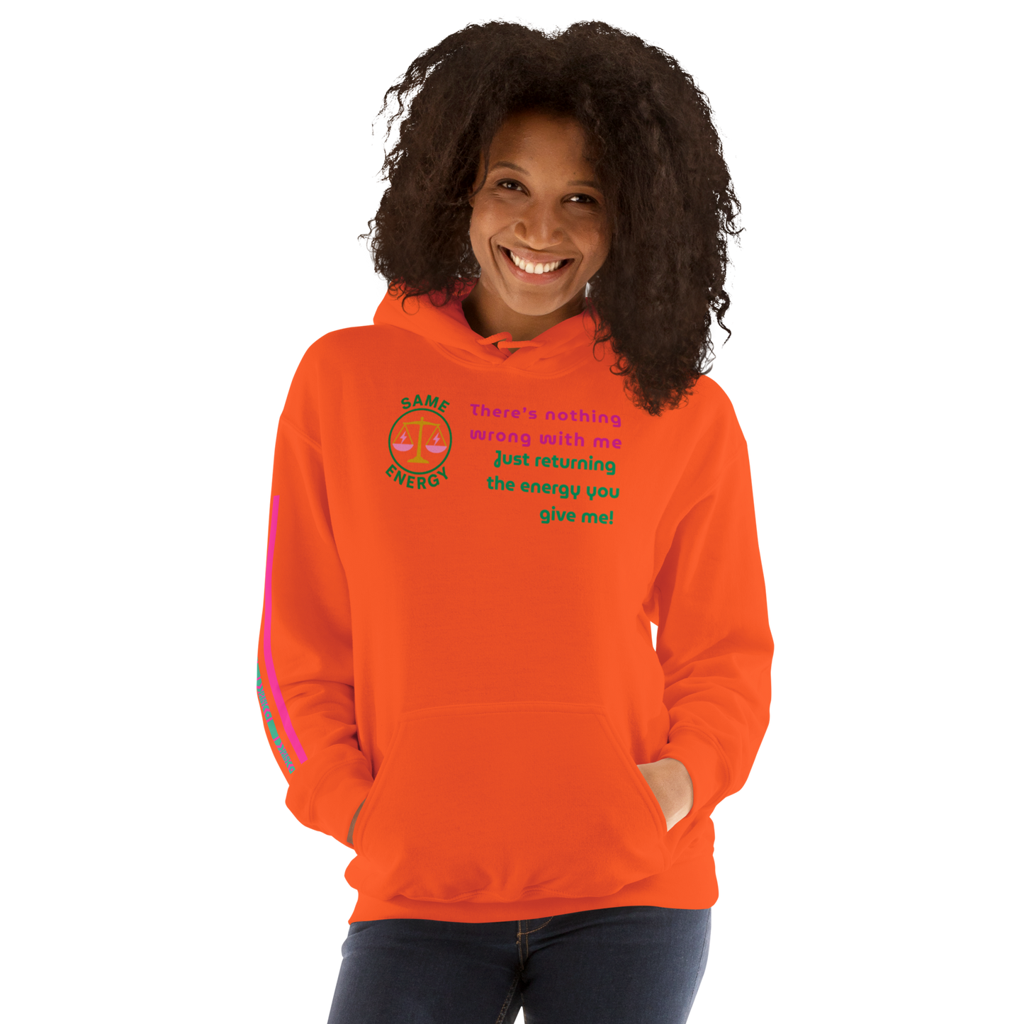 Matching Energy Unisex Hoodie (Pink)