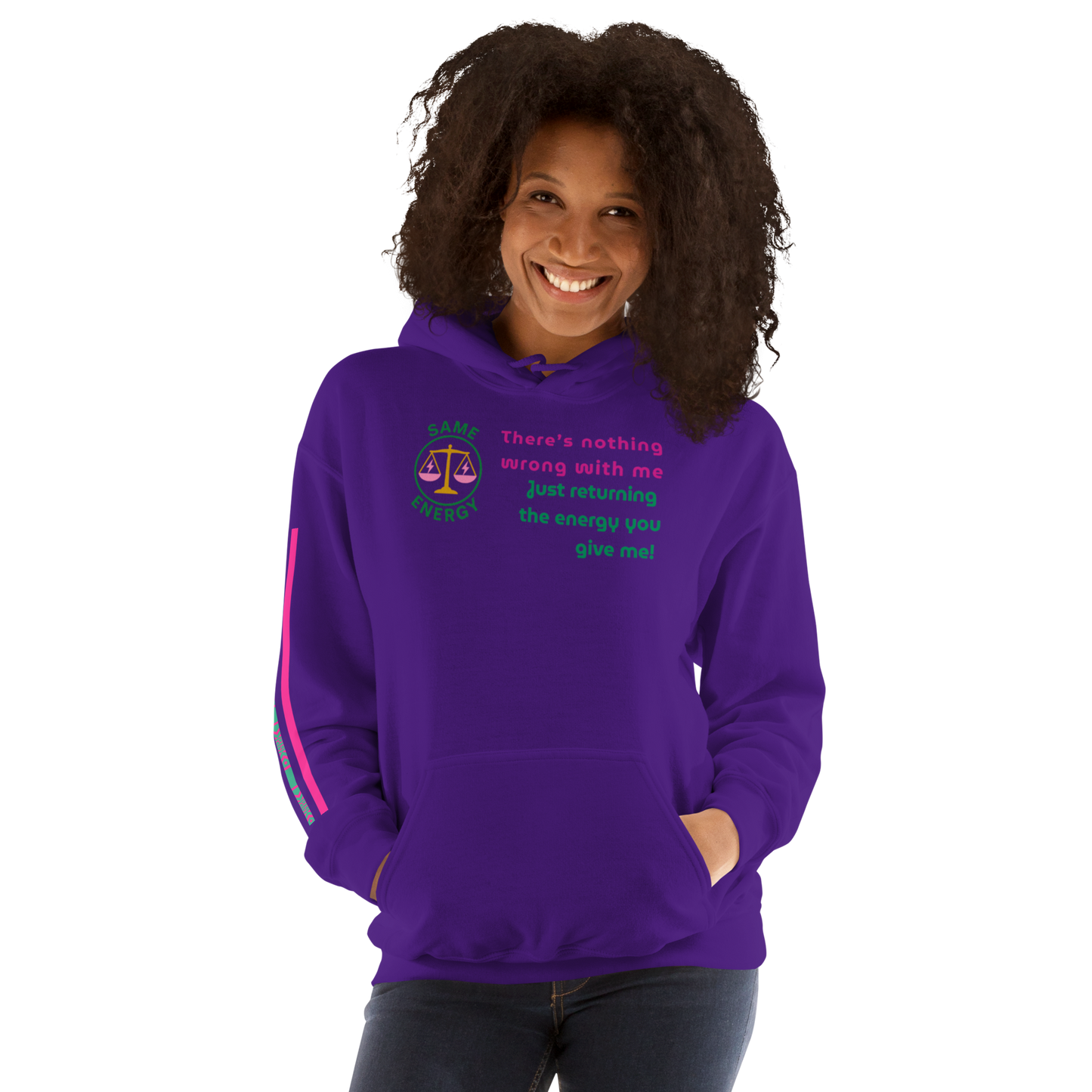 Matching Energy Unisex Hoodie (Pink)