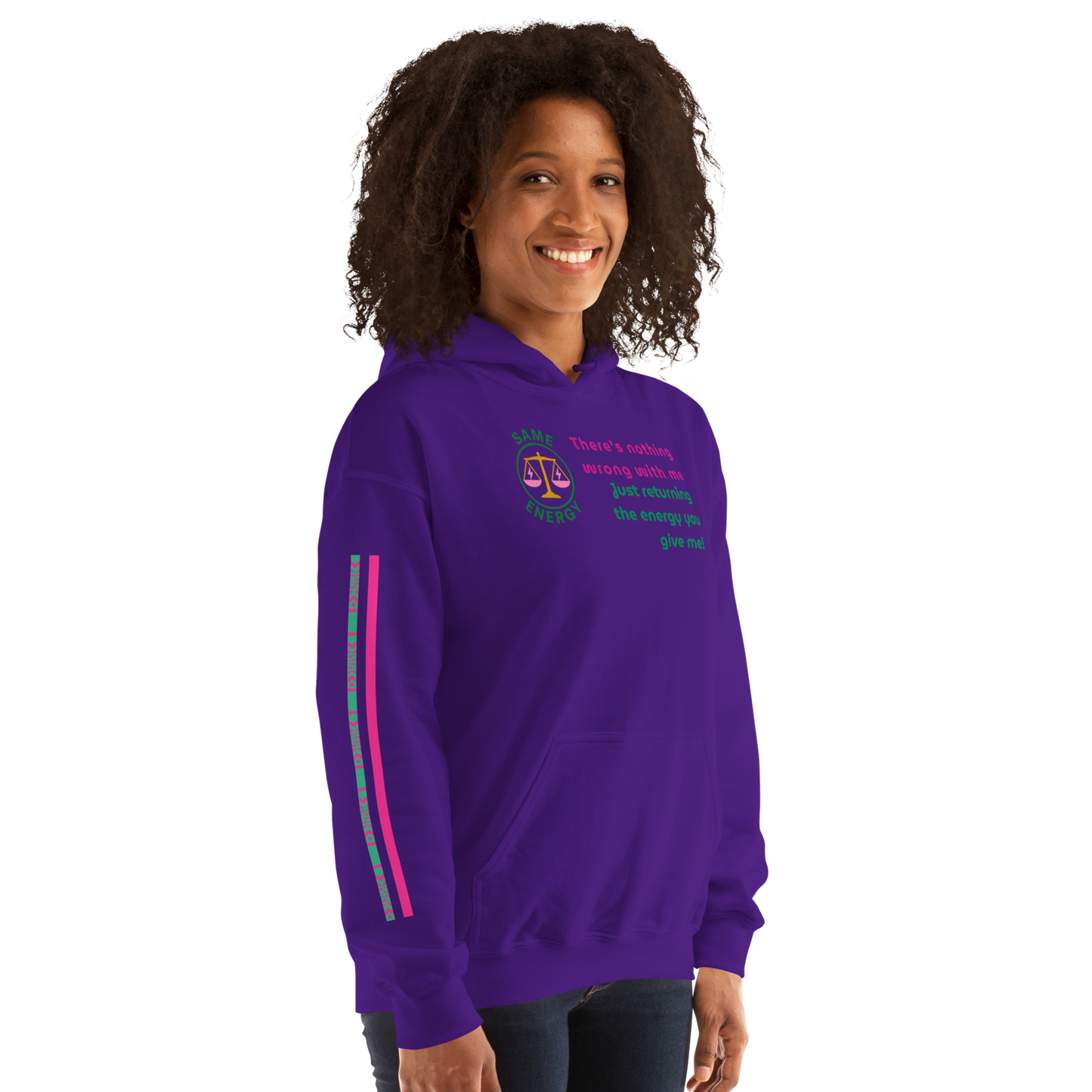 Matching Energy Unisex Hoodie (Pink)