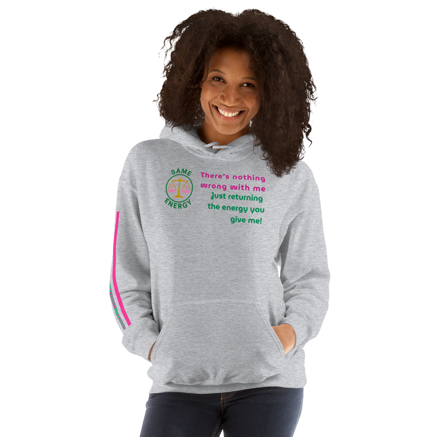 Matching Energy Unisex Hoodie (Pink)