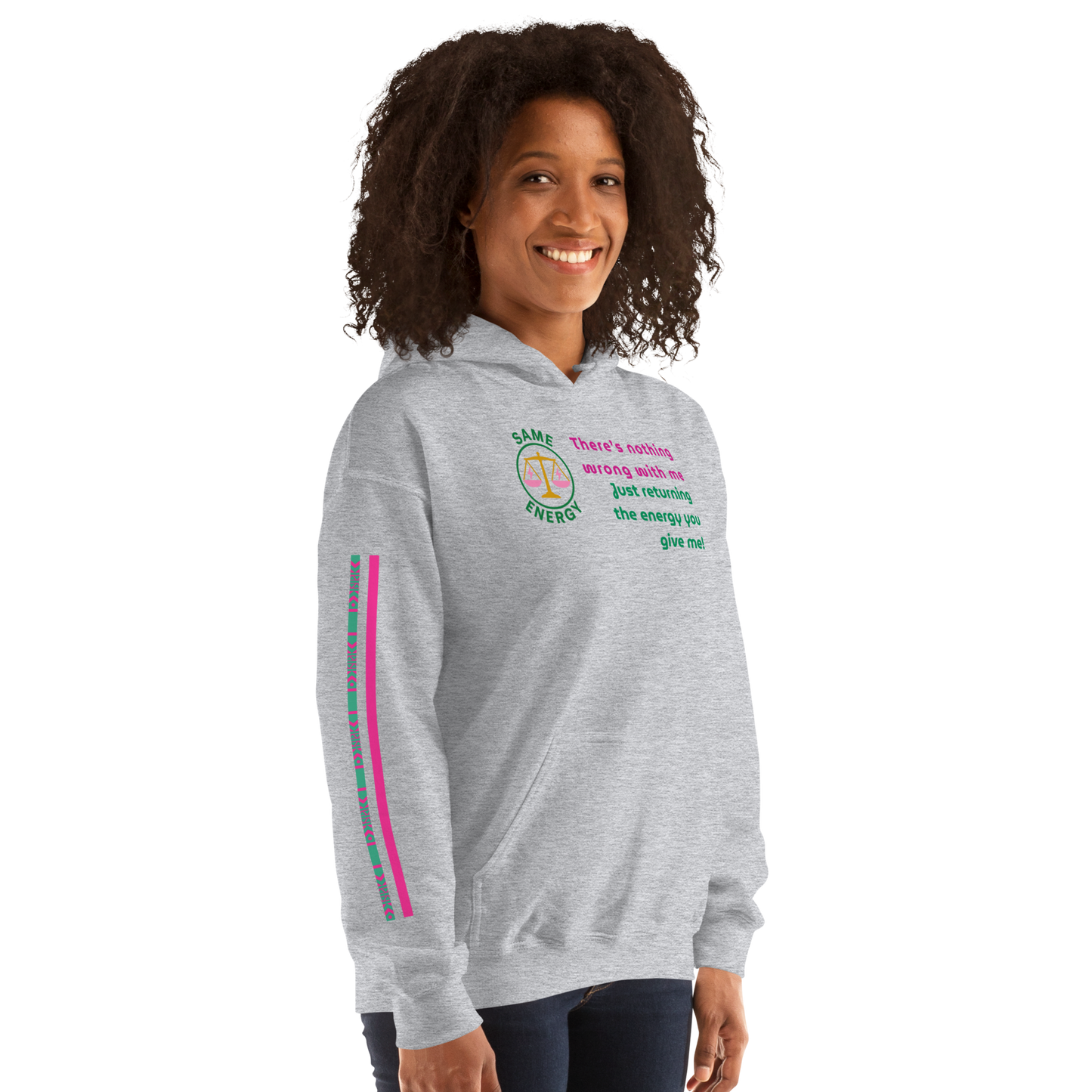 Matching Energy Unisex Hoodie (Pink)
