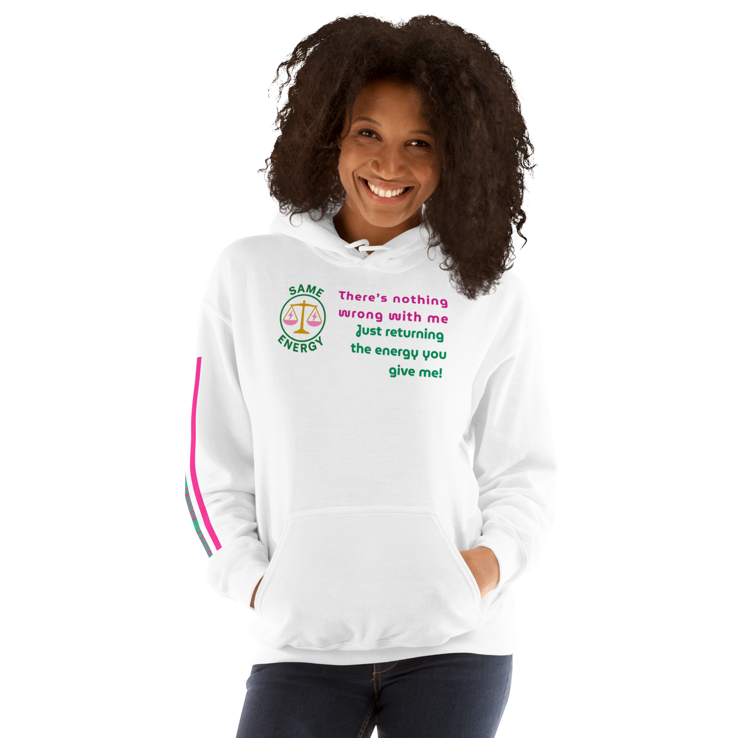 Matching Energy Unisex Hoodie (Pink)