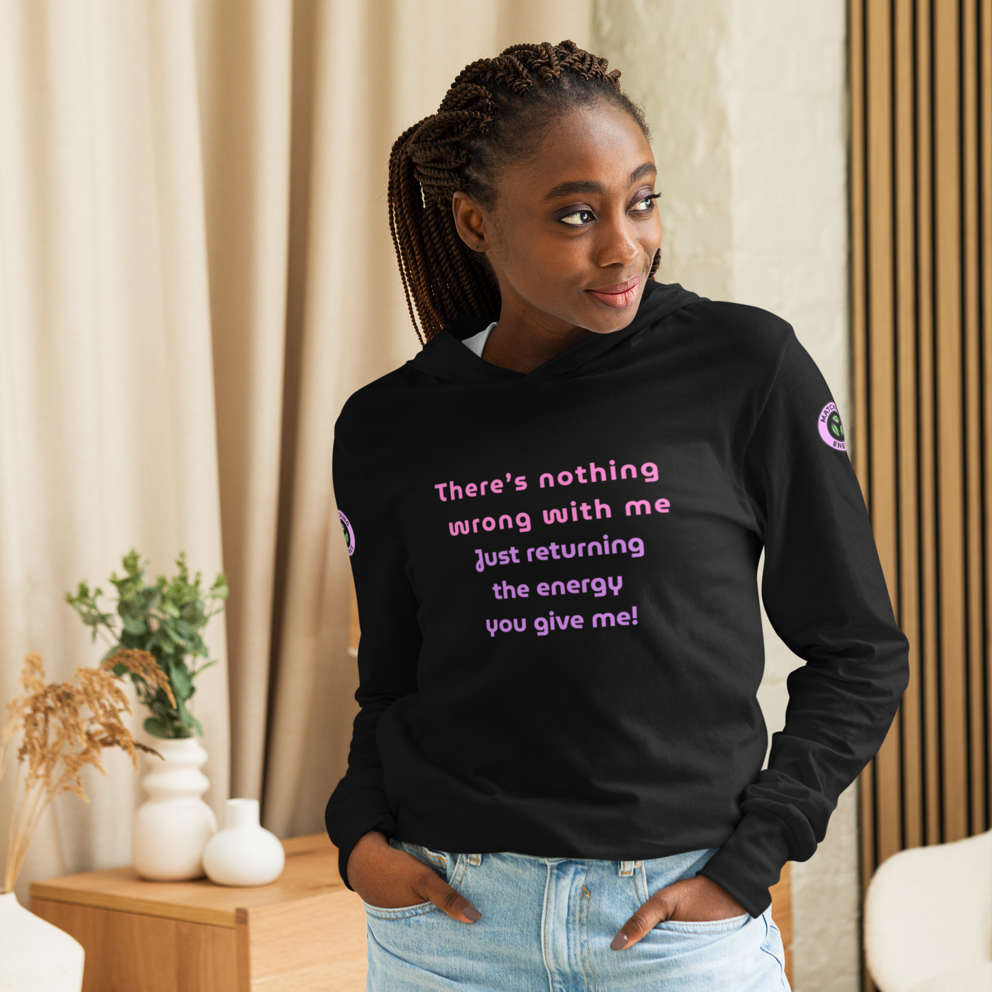 Matching Energy Hooded Long Sleeve Tee