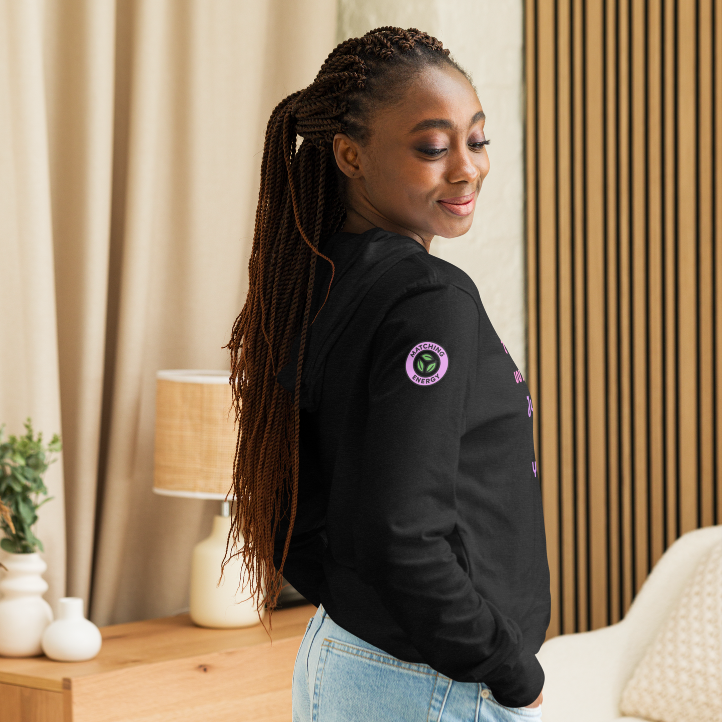 Matching Energy Hooded Long Sleeve Tee