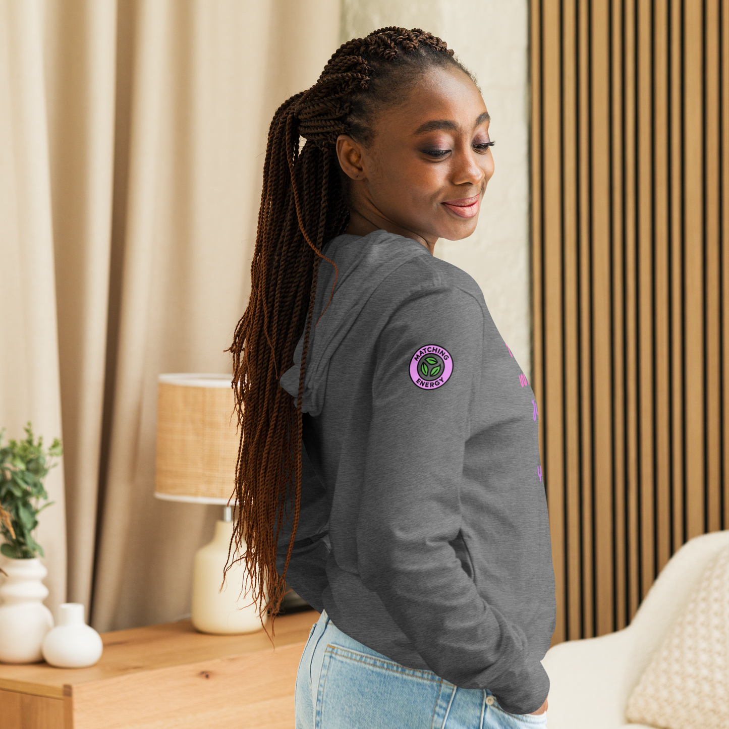Matching Energy Hooded Long Sleeve Tee