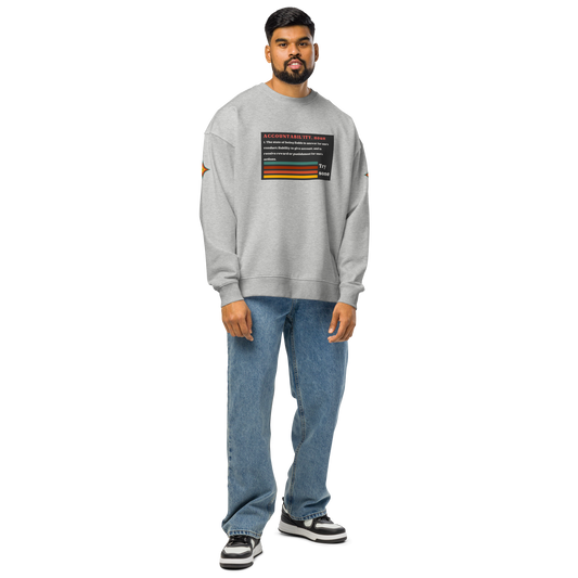 Accountability Unisex Organic Oversized Sweatshirt