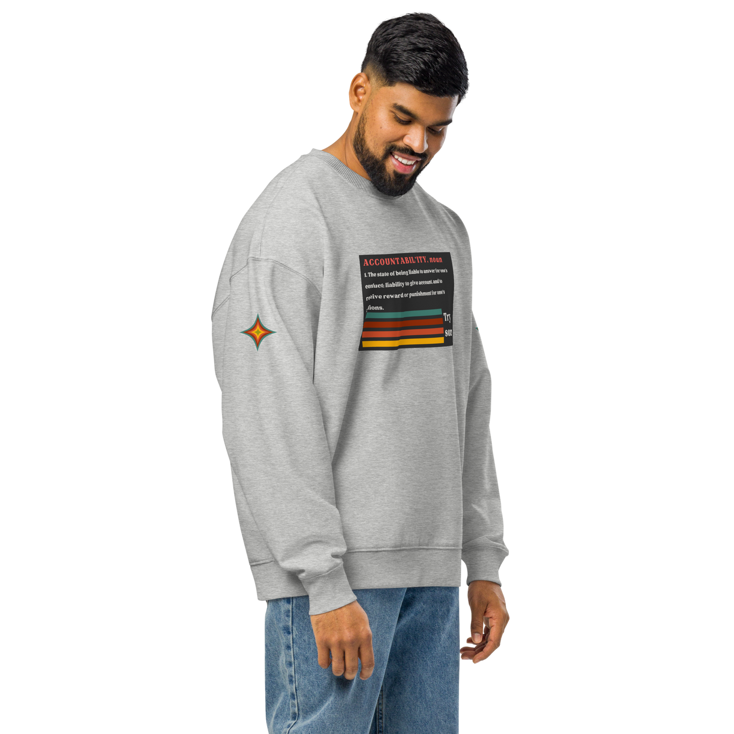 Accountability Unisex Organic Oversized Sweatshirt