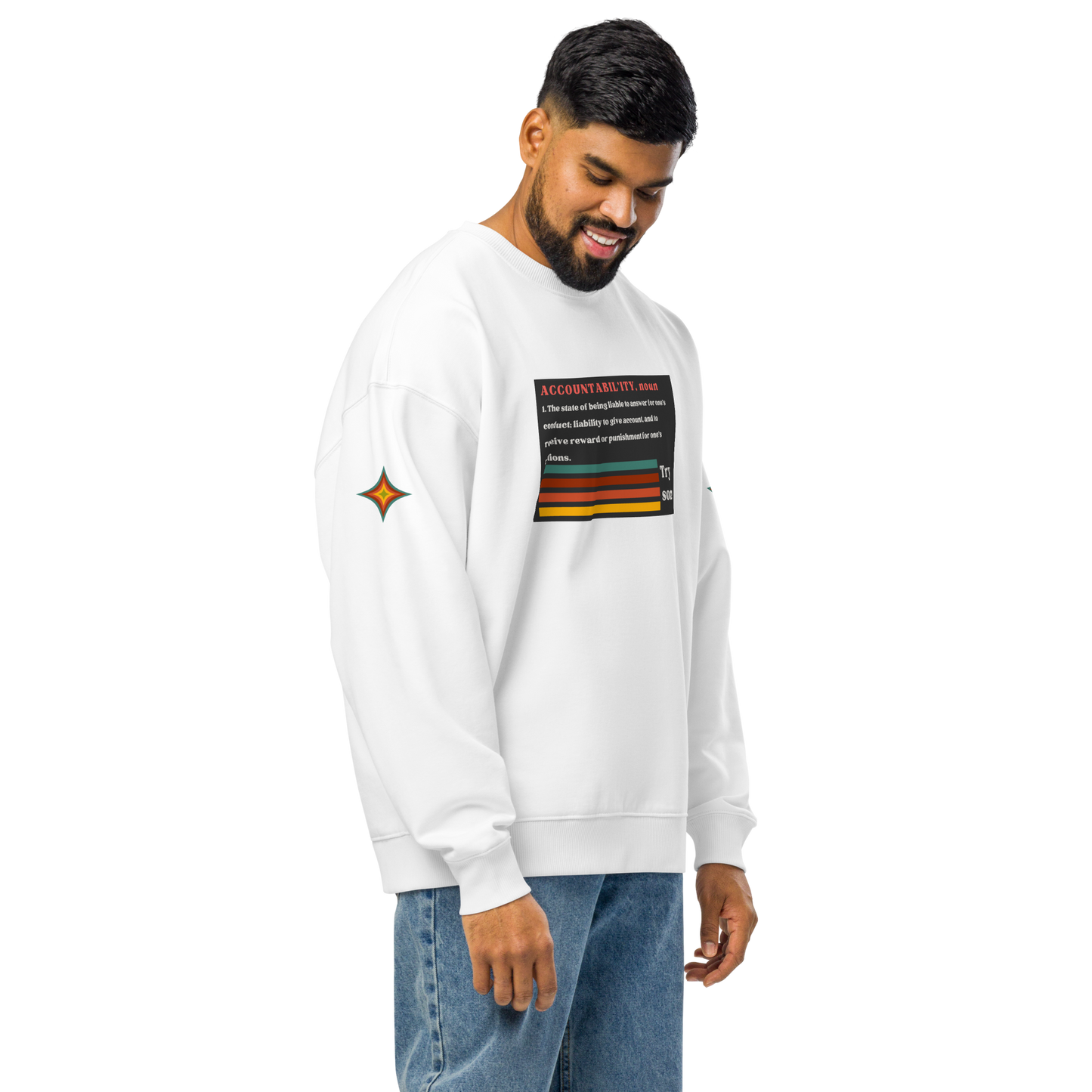 Accountability Unisex Organic Oversized Sweatshirt