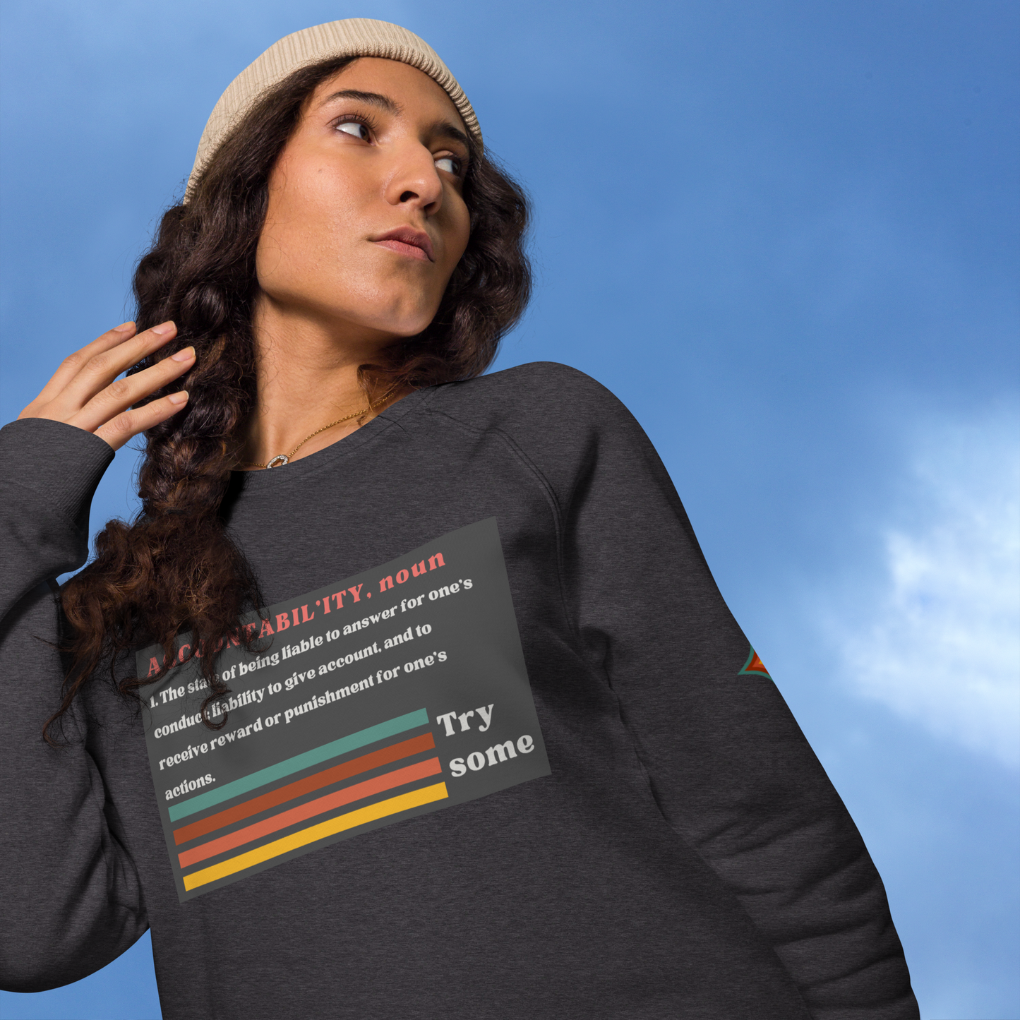 Accountability Unisex Organic Raglan Sweatshirt
