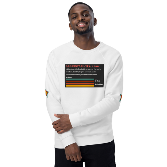 Accountability Unisex Organic Raglan Sweatshirt