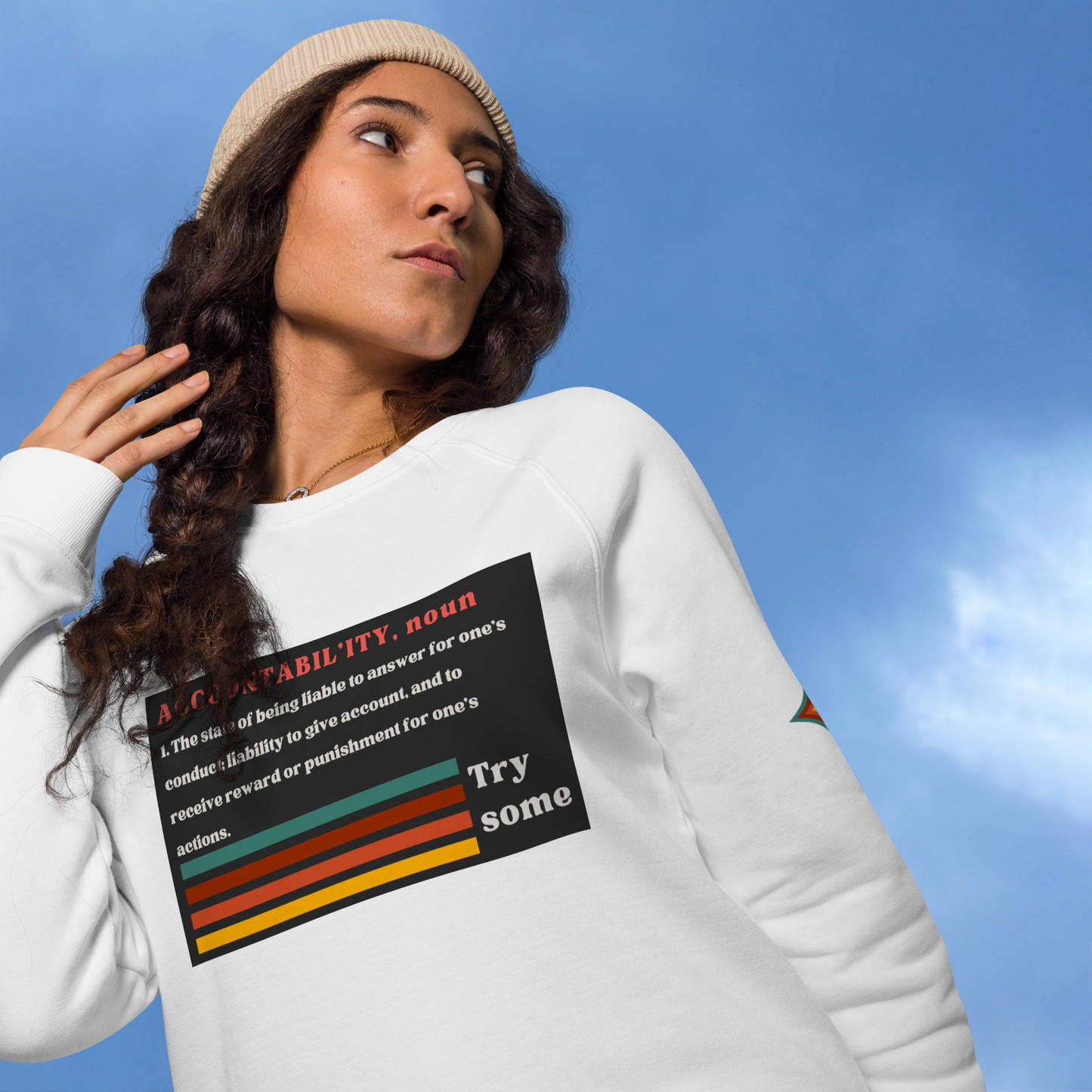 Accountability Unisex Organic Raglan Sweatshirt
