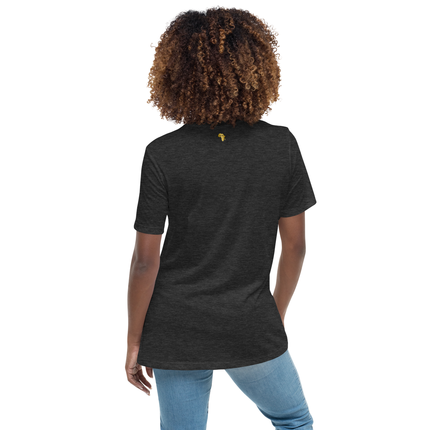 Gold Stripe Africa Tee for Women