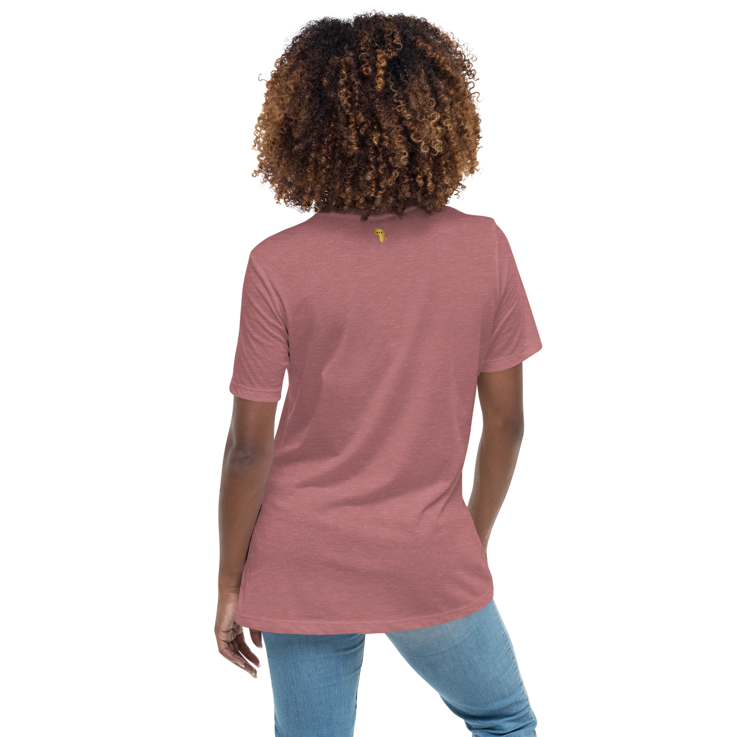 Gold Stripe Africa Tee for Women