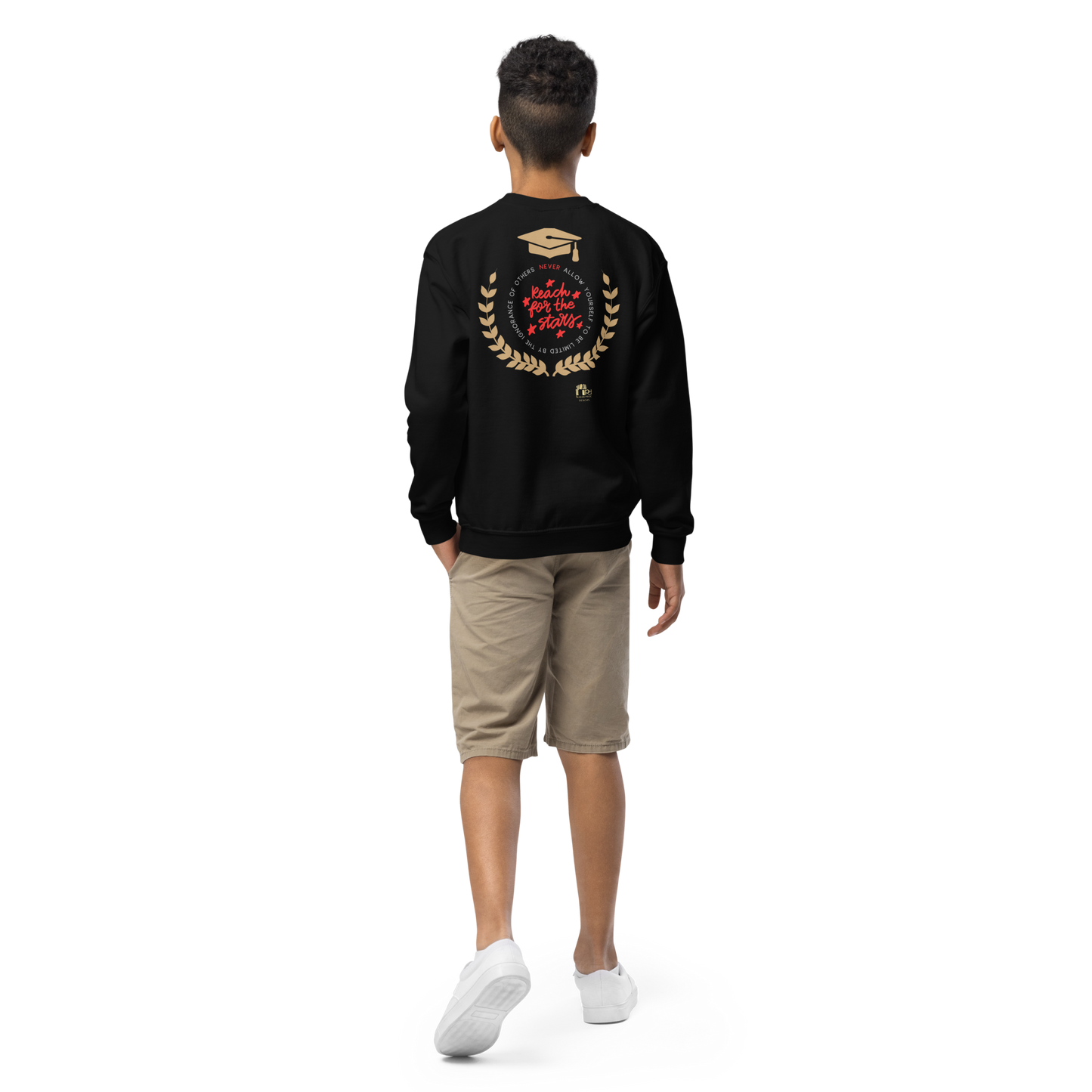 Education Is Key Crewneck Sweater for Boys