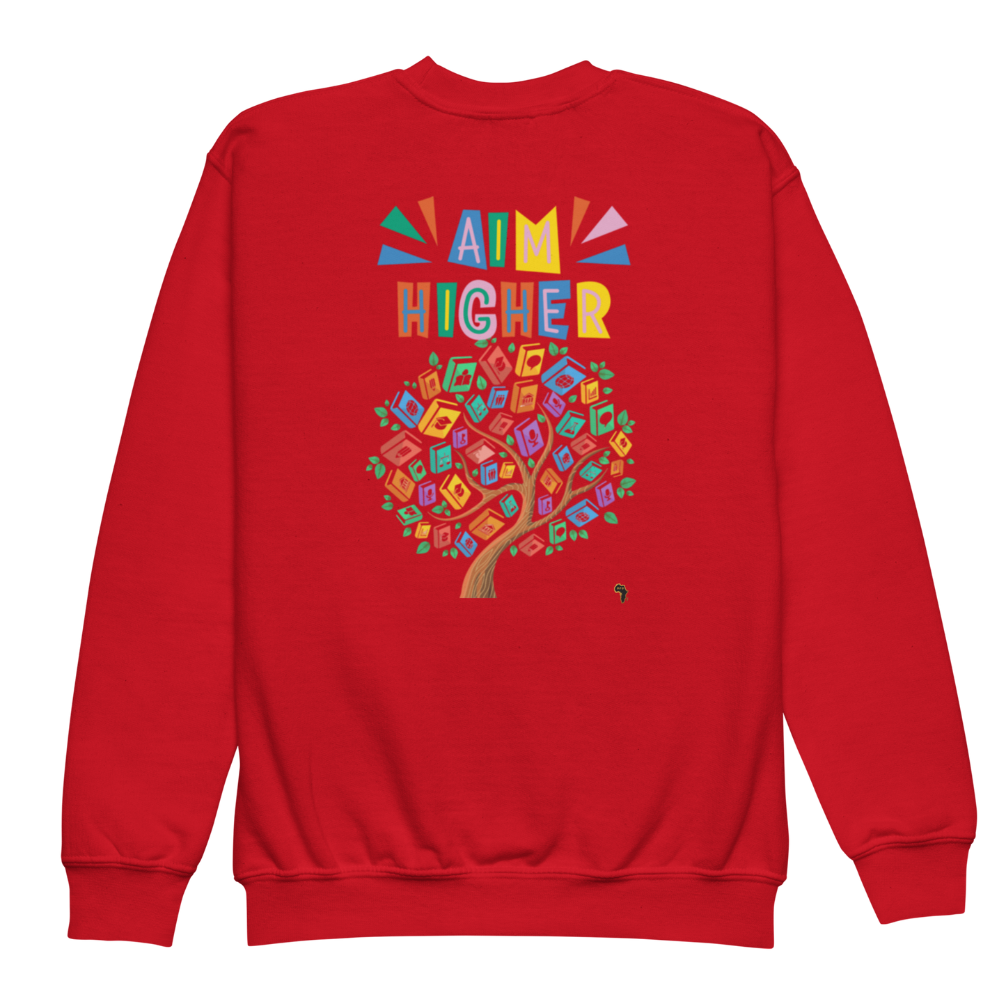 Proud Future HBCU Grad – Aim Higher Youth Crewneck Sweater for Girls