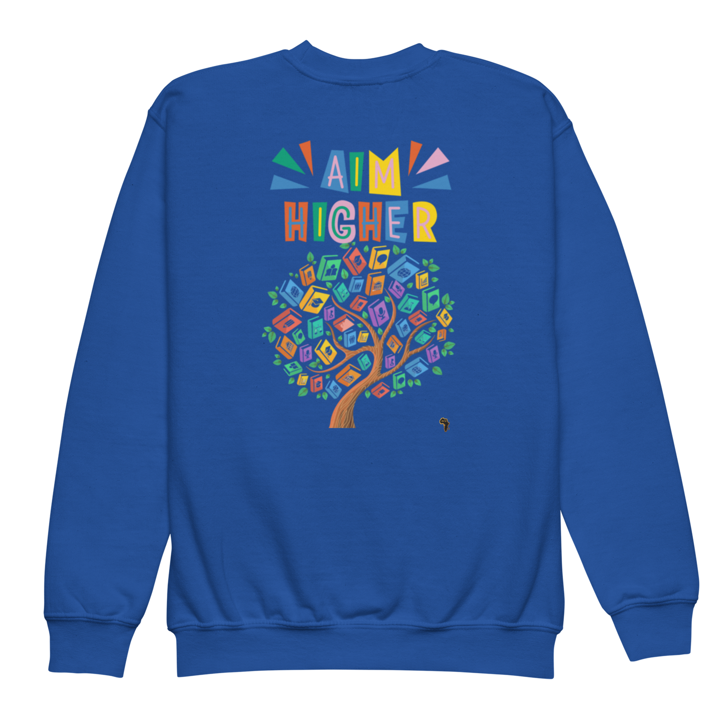 Proud Future HBCU Grad – Aim Higher Youth Crewneck Sweater for Girls