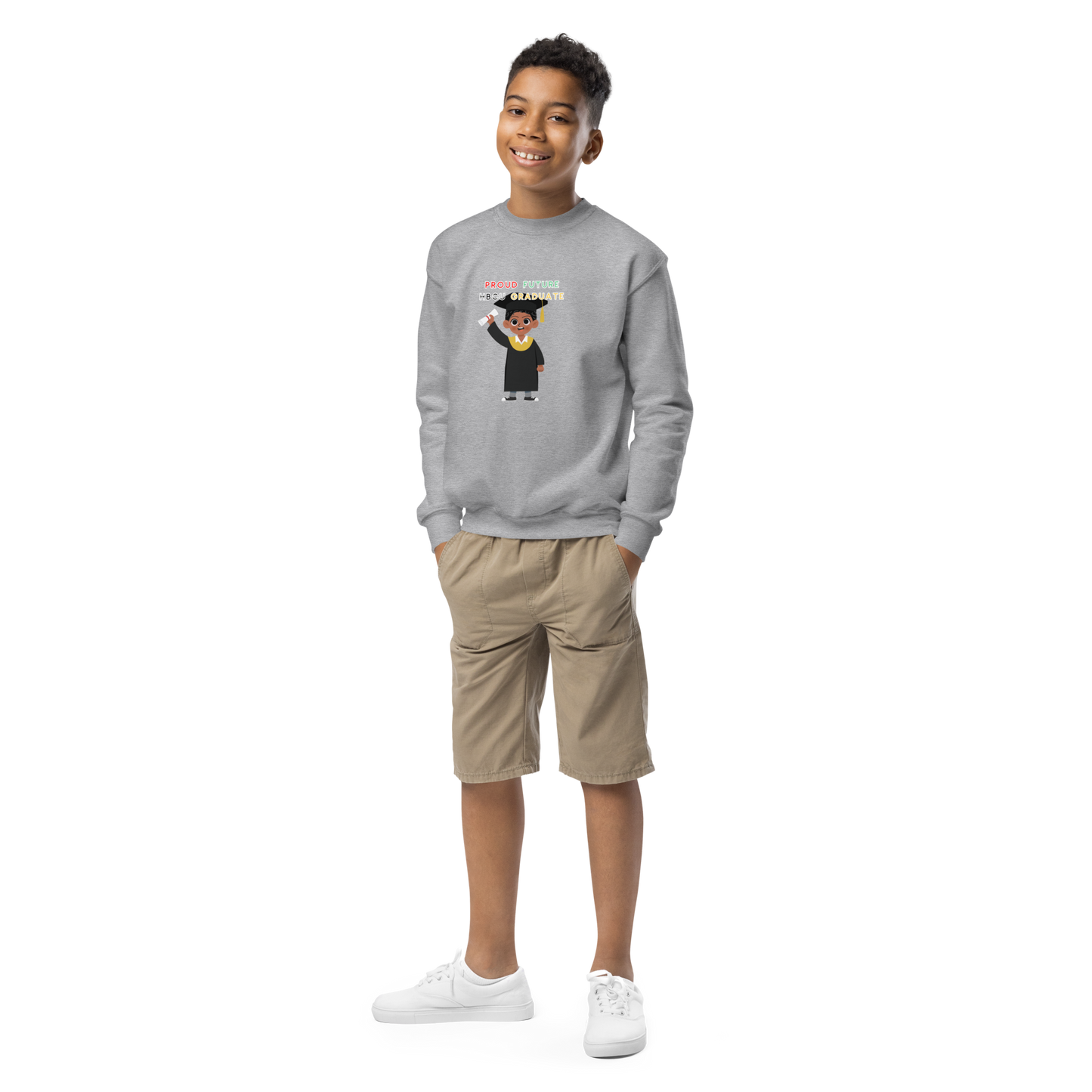 Youth Future HBCU Graduate Crewneck Sweater for Boys
