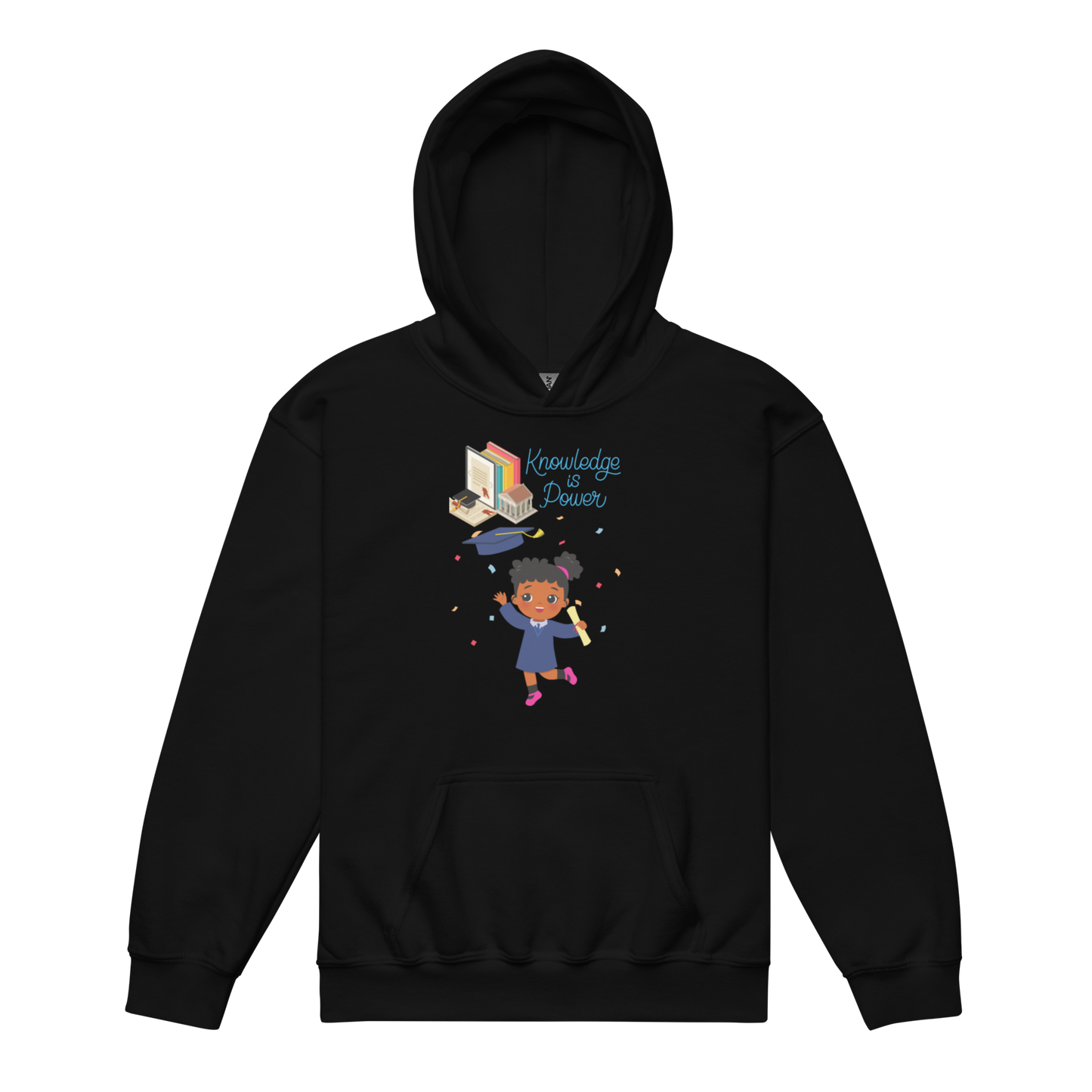 Knowledge Is Power Youth Hoodie for Girls