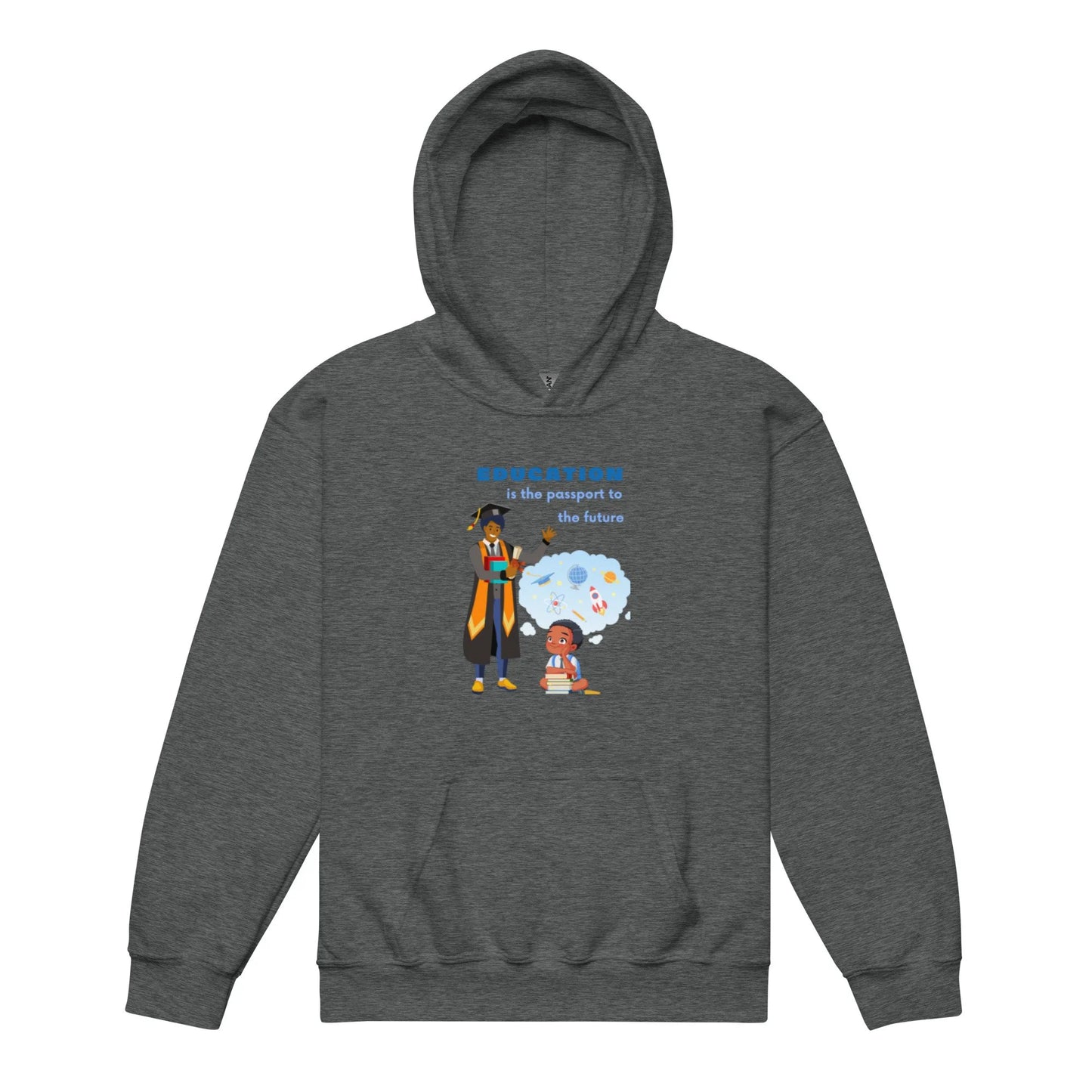 Education Is Key Youth Hoodie for Boys