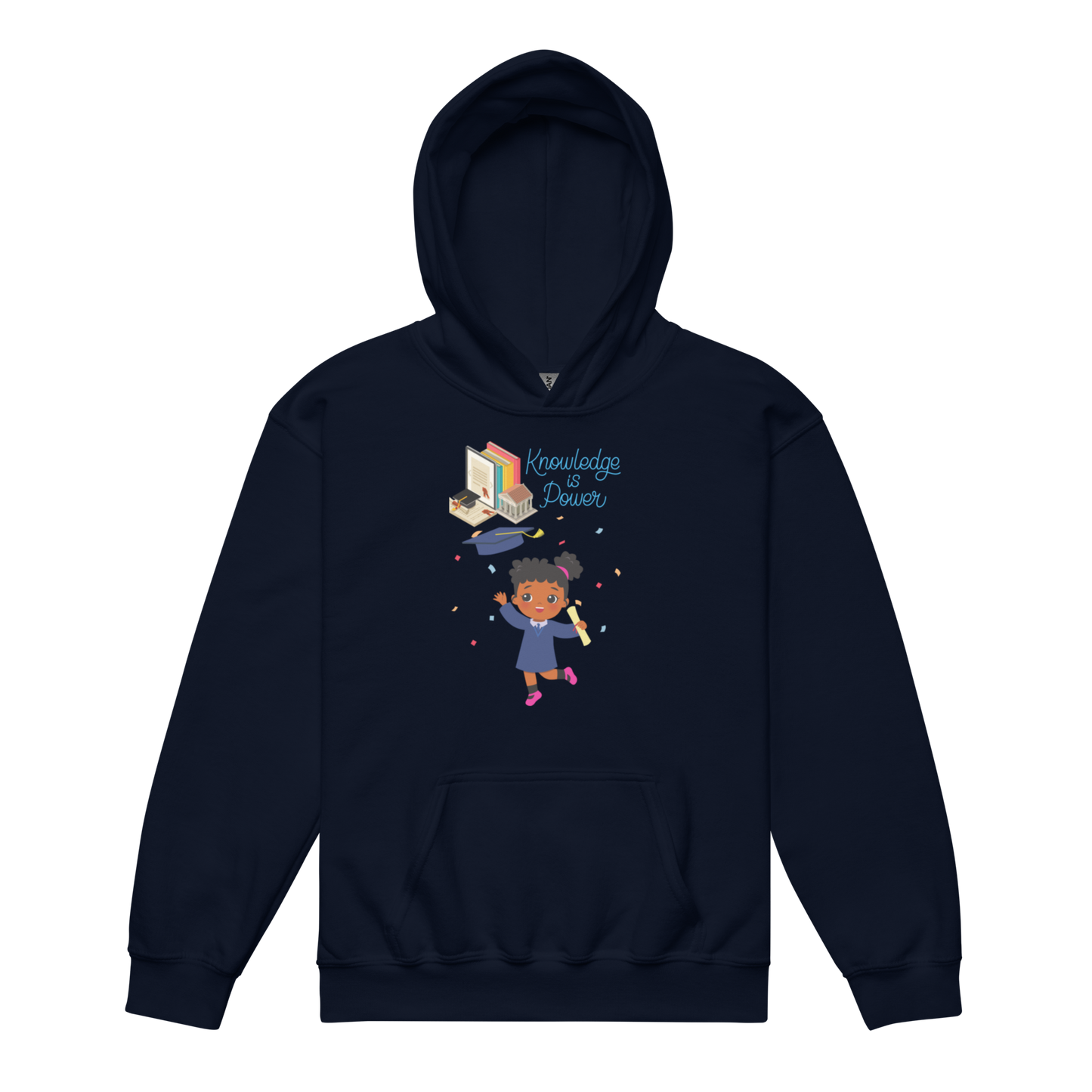 Knowledge Is Power Youth Hoodie for Girls
