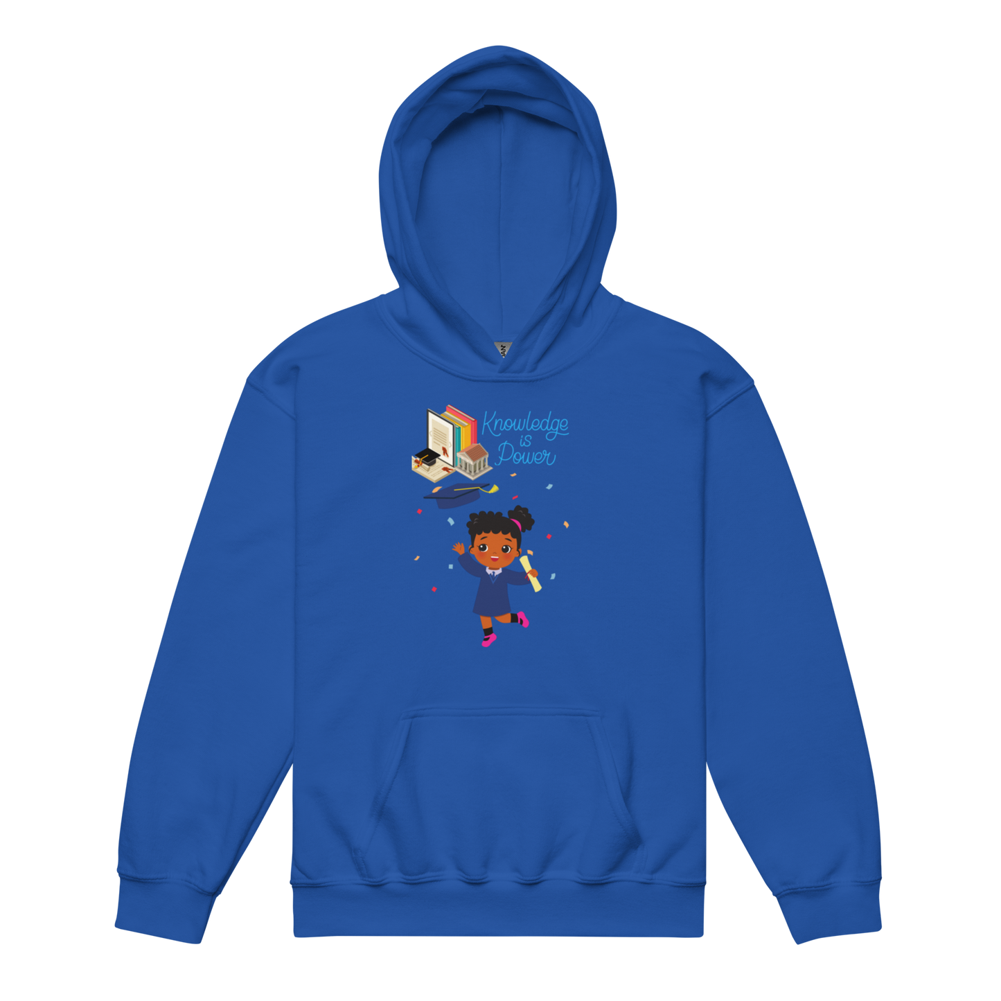 Knowledge Is Power Youth Hoodie for Girls