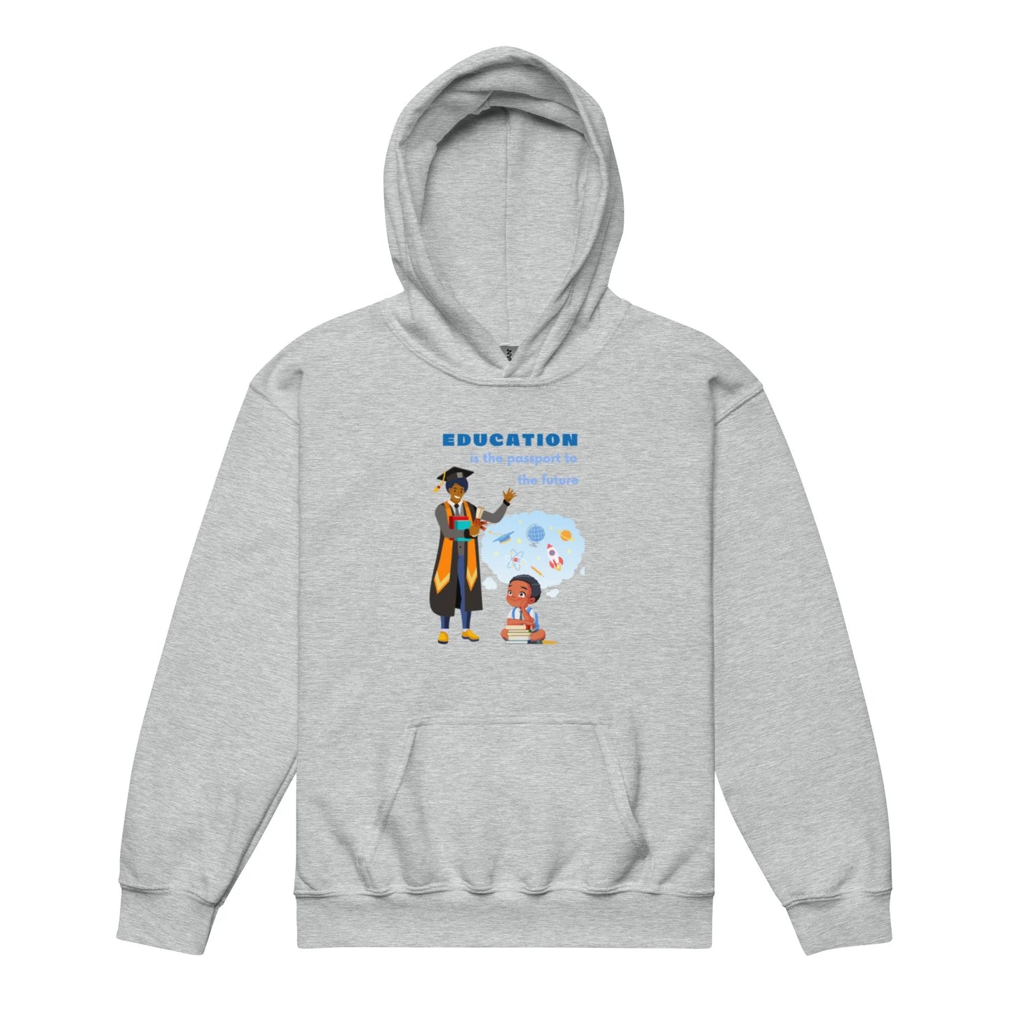 Education Is Key Youth Hoodie for Boys