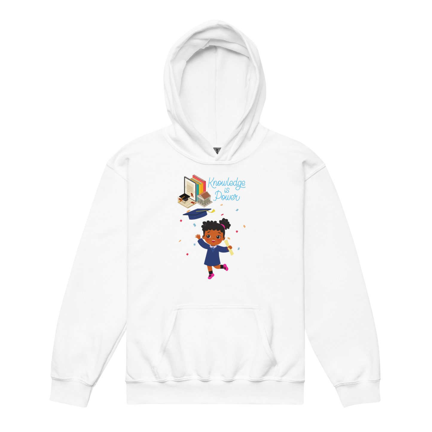 Knowledge Is Power Youth Hoodie for Girls